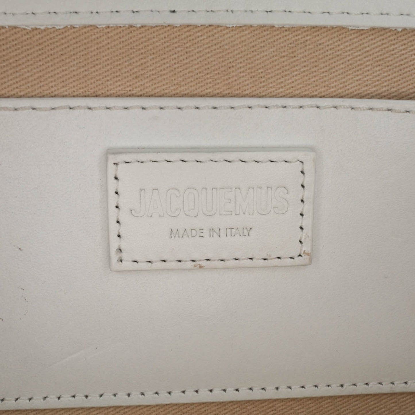 Jacquemus Calfskin Le Bambino Long White