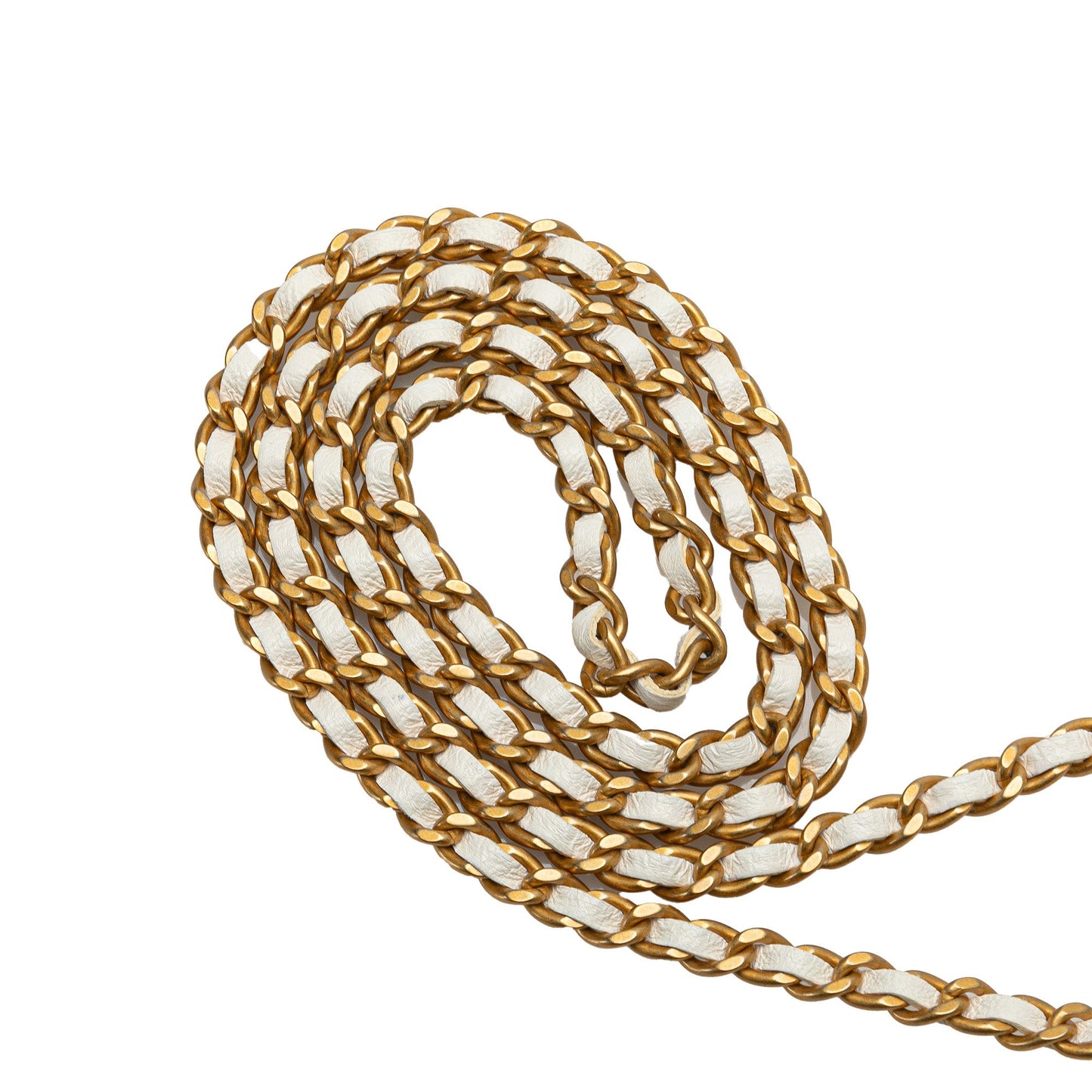 Chanel Quilted Lambskin Coco Love Card Holder On Chain White