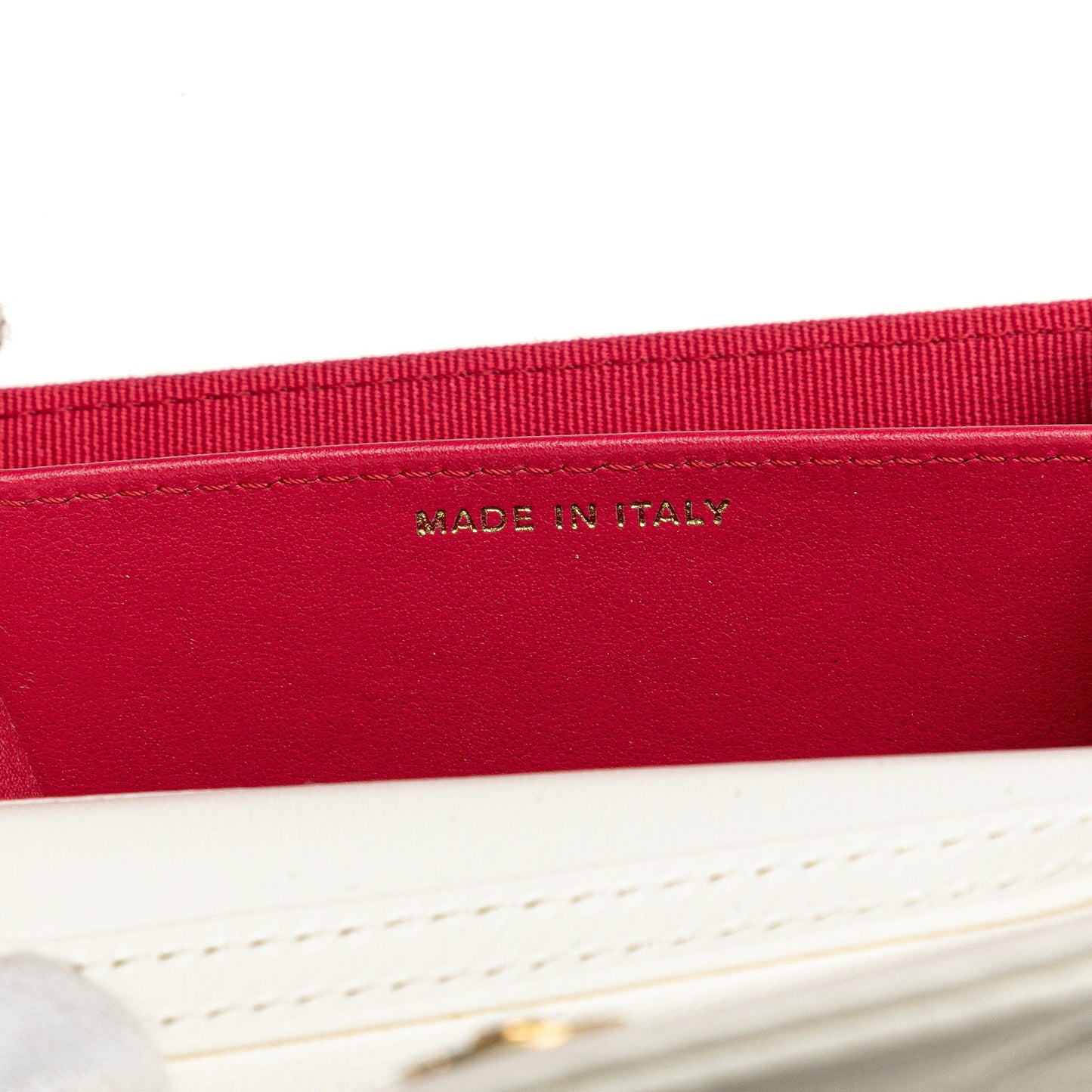 Chanel Quilted Lambskin Coco Love Card Holder On Chain White