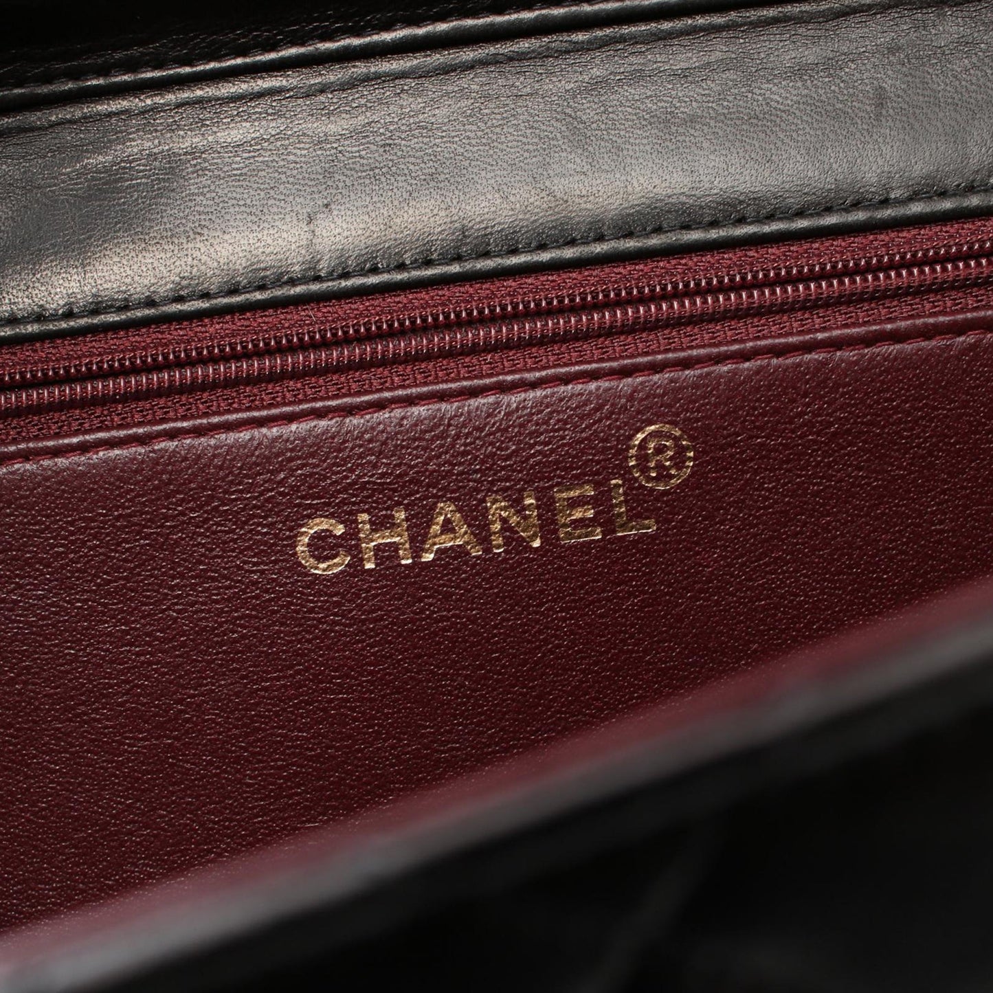 Chanel CC Quilted Lambskin Single Flap Black