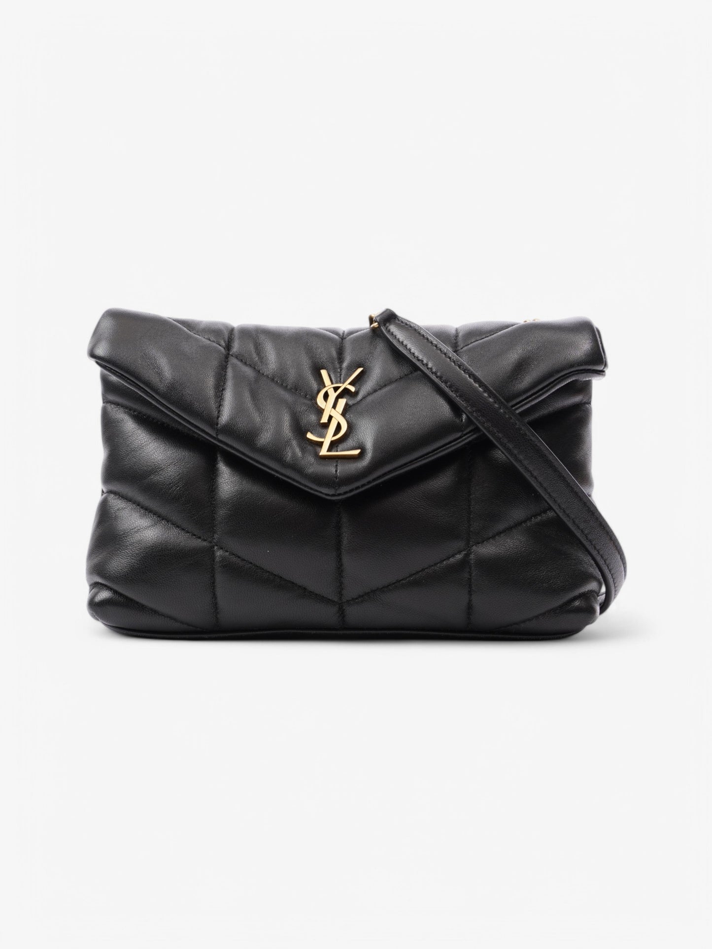 Saint Laurent Loulou Puffer Bag Black Leather Toy