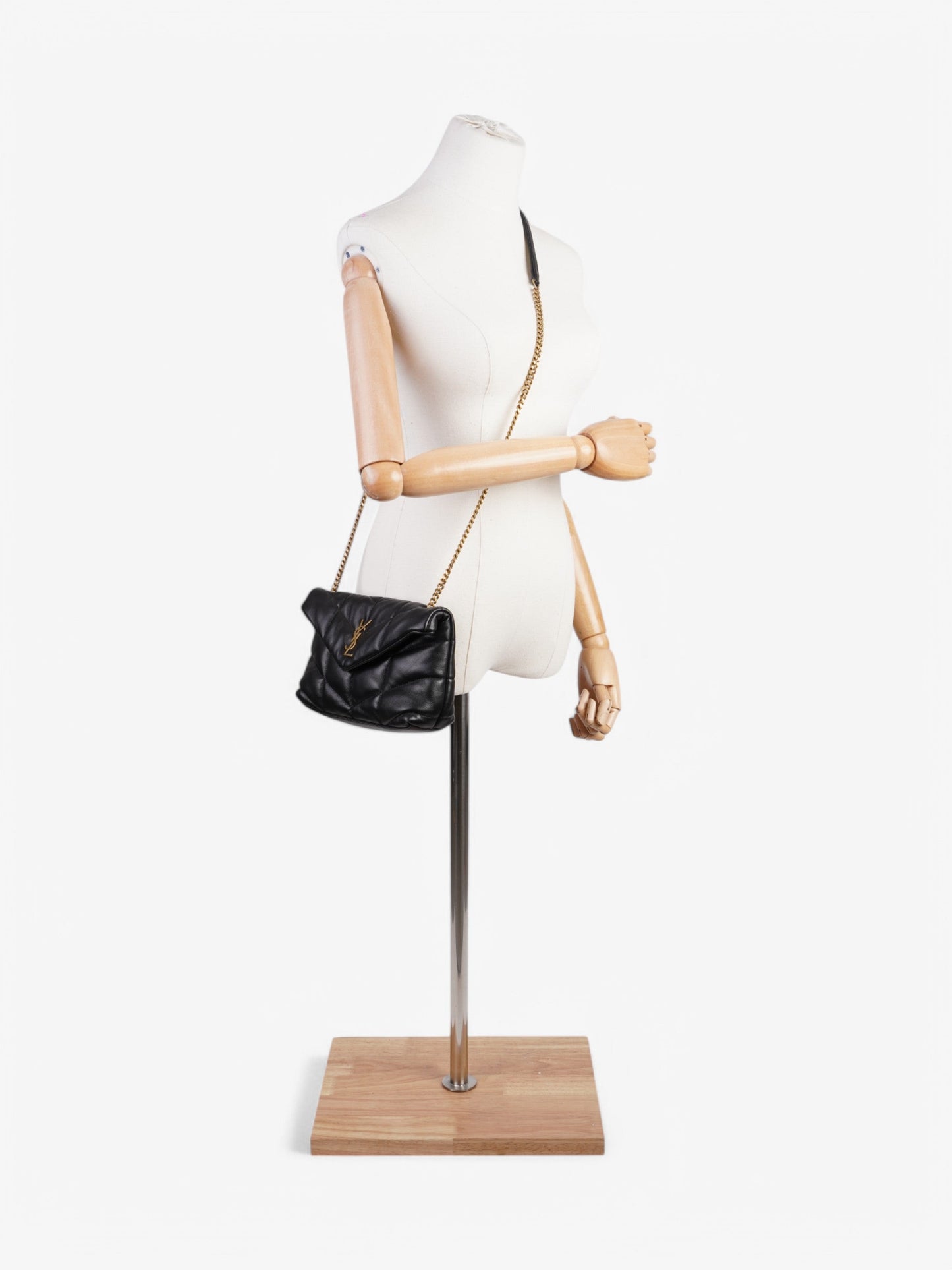 Saint Laurent Loulou Puffer Bag Black Leather Toy