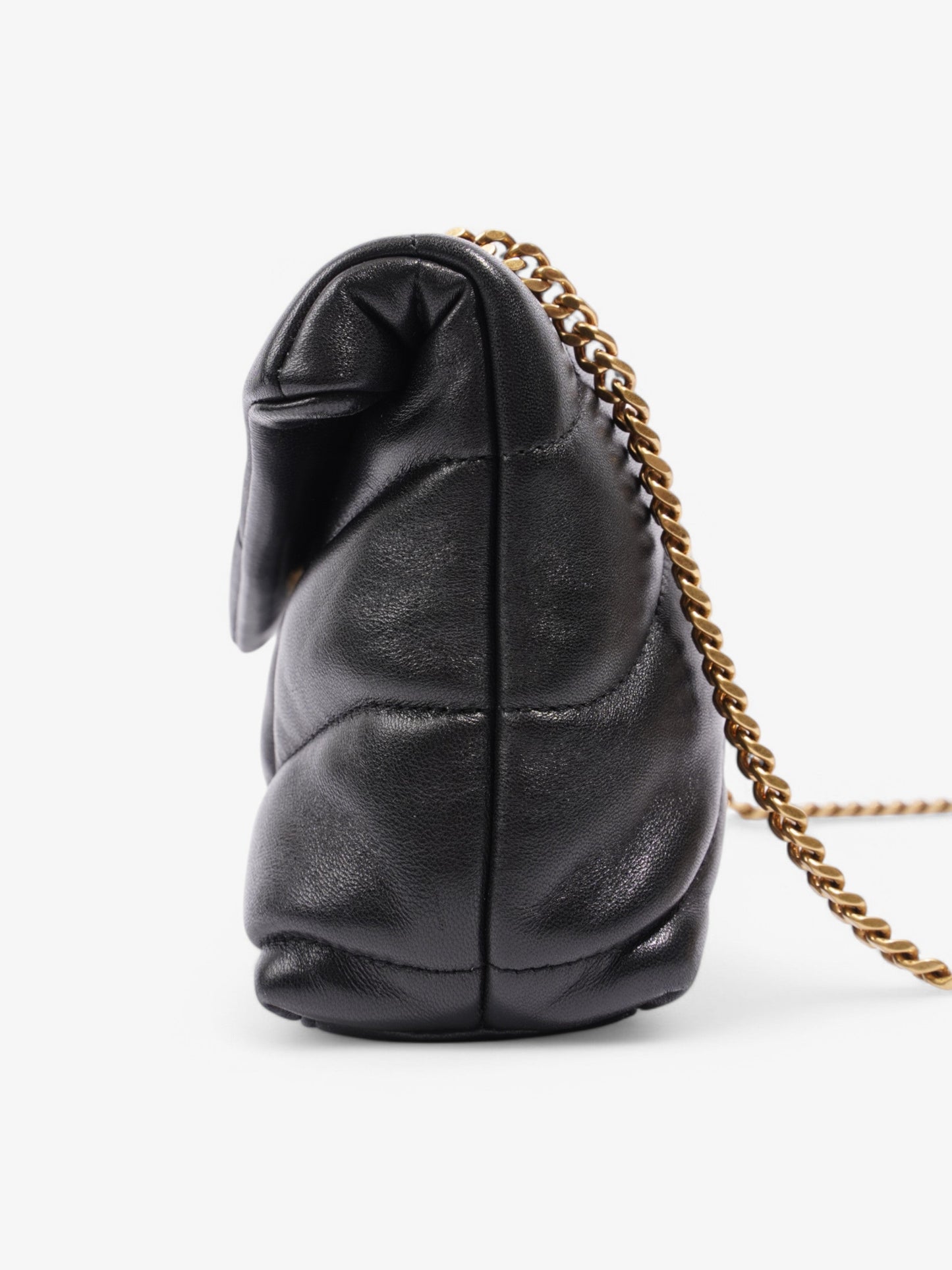 Saint Laurent Loulou Puffer Bag Black Leather Toy