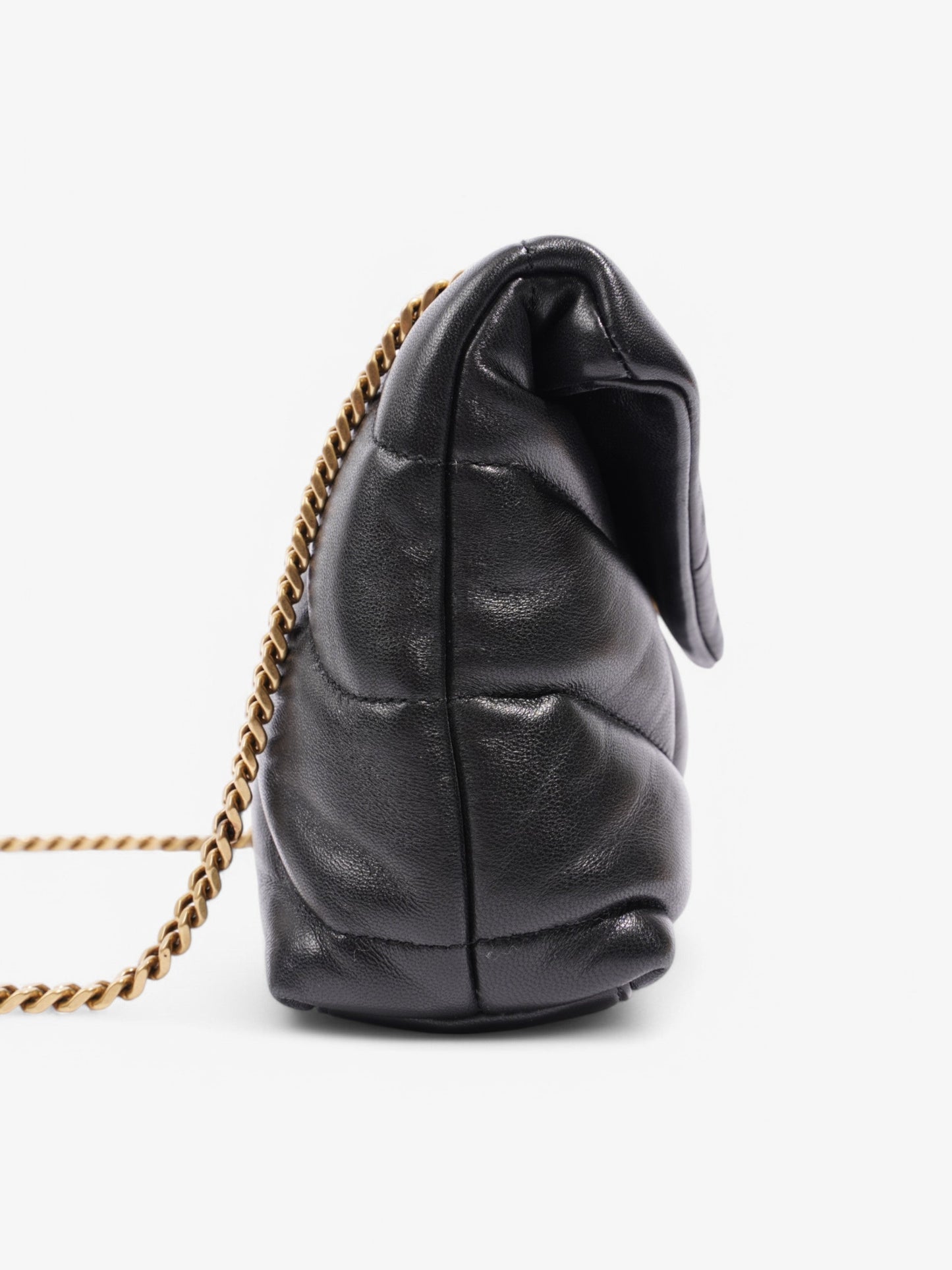 Saint Laurent Loulou Puffer Bag Black Leather Toy