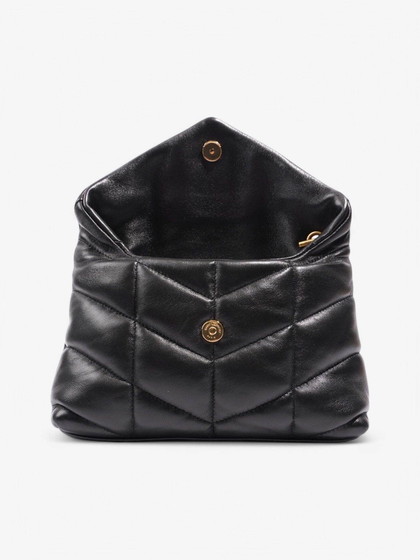 Saint Laurent Loulou Puffer Bag Black Leather Toy