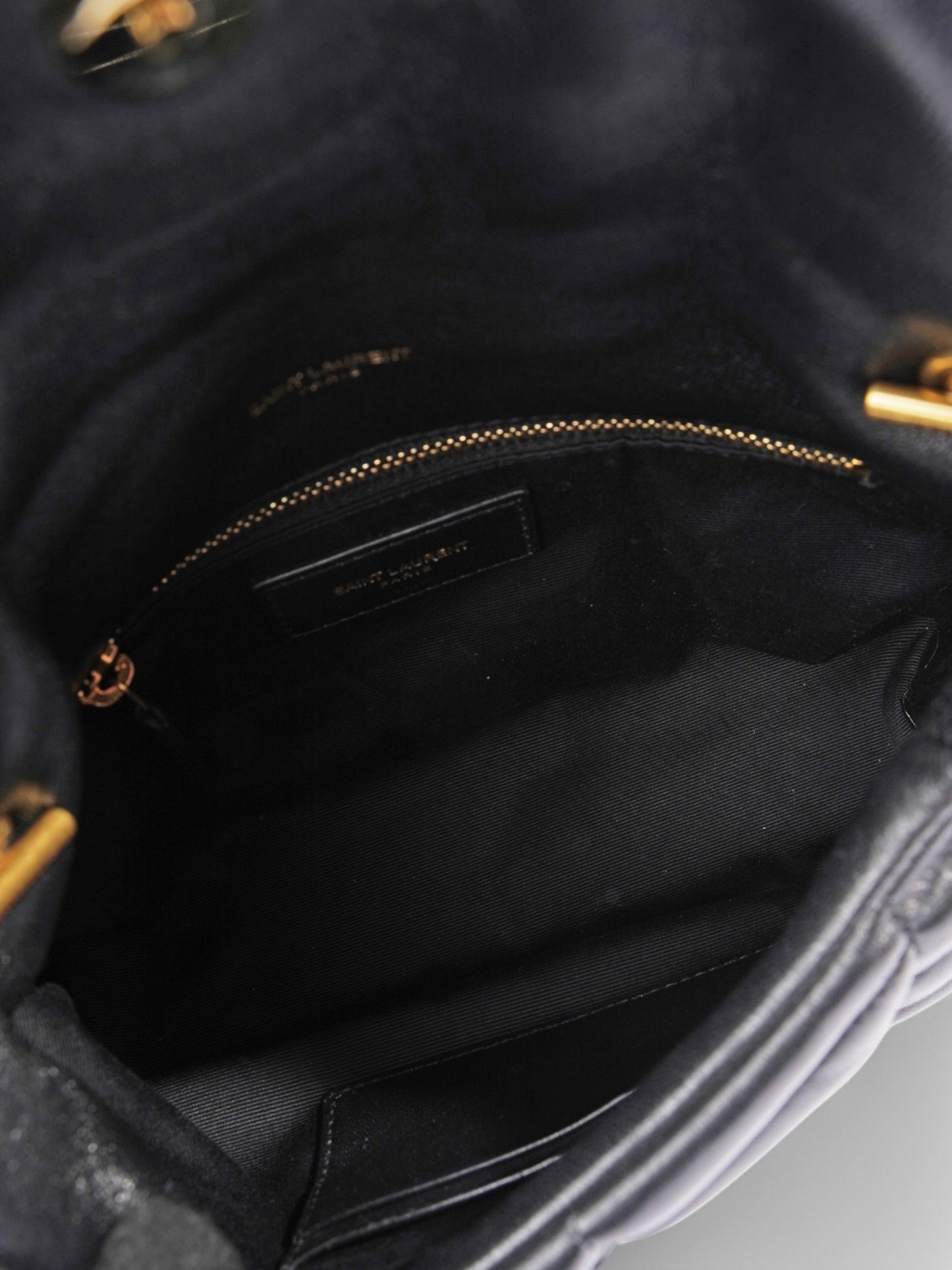 Saint Laurent Loulou Puffer Bag Black Leather Toy