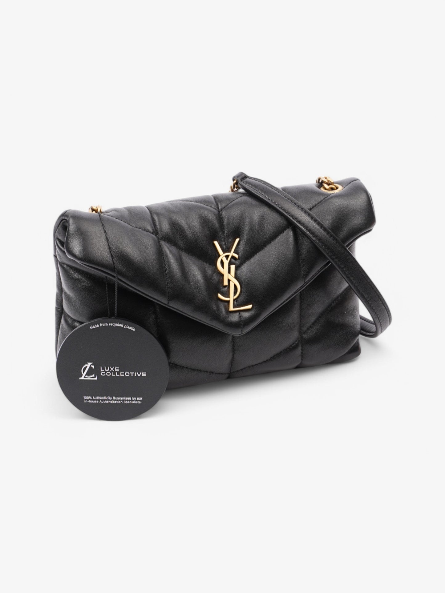 Saint Laurent Loulou Puffer Bag Black Leather Toy