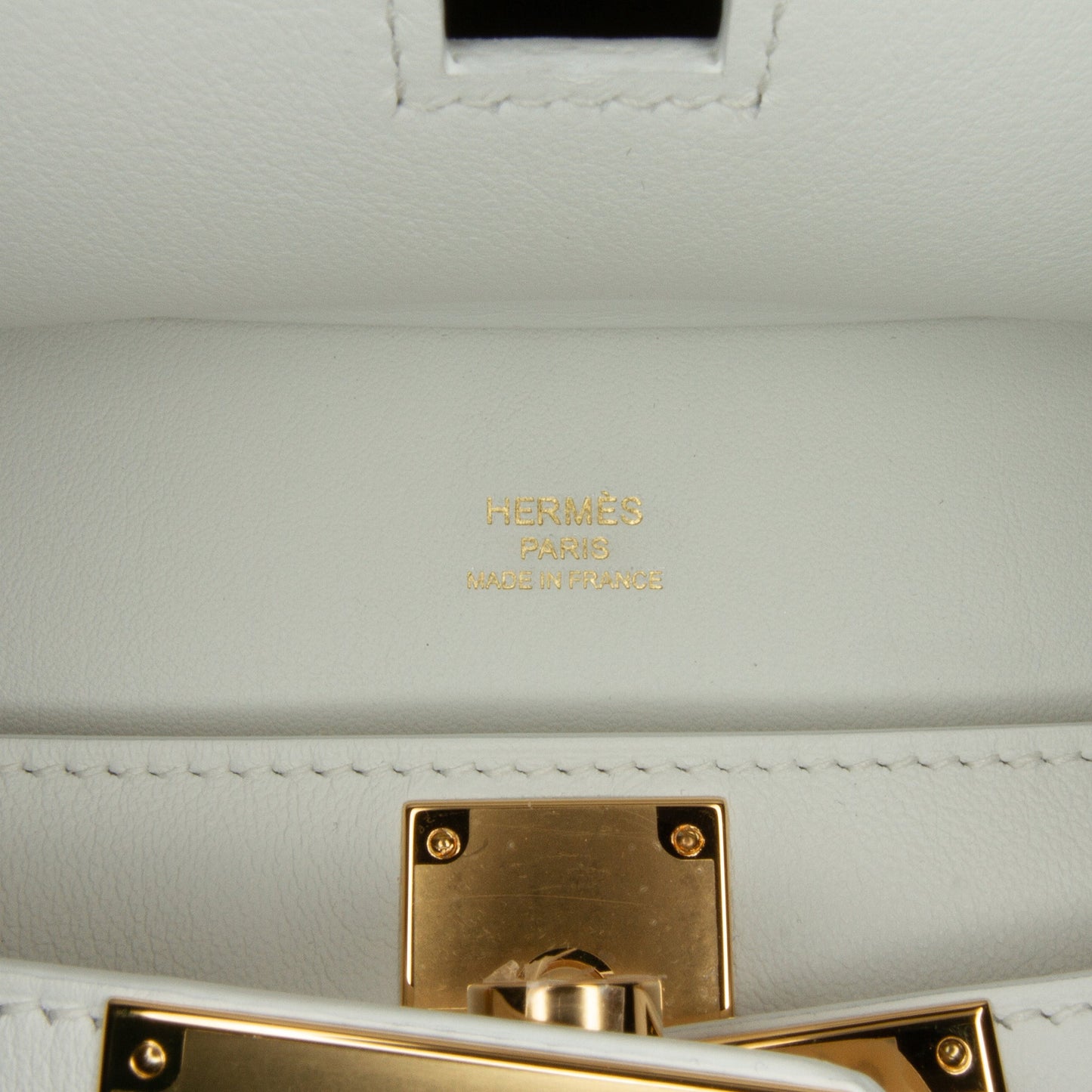 Hermès Evercolor Mini Jypsiére White