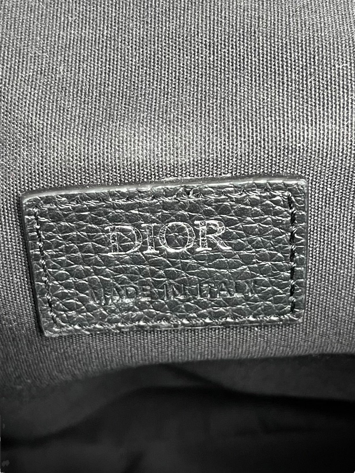 Dior Oblique Black Saddle Bag