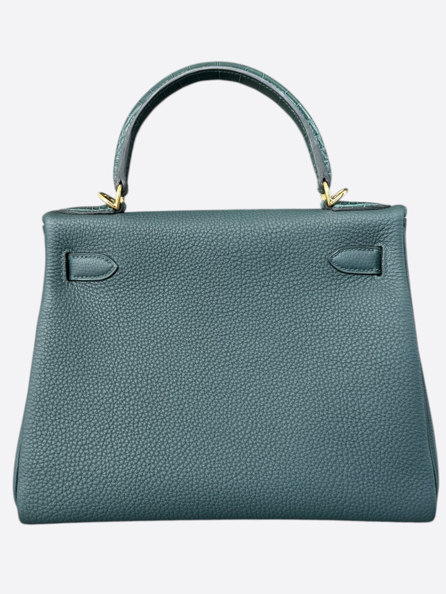 Hermes Vert Crypress & Crocodile Touch Kelly 28