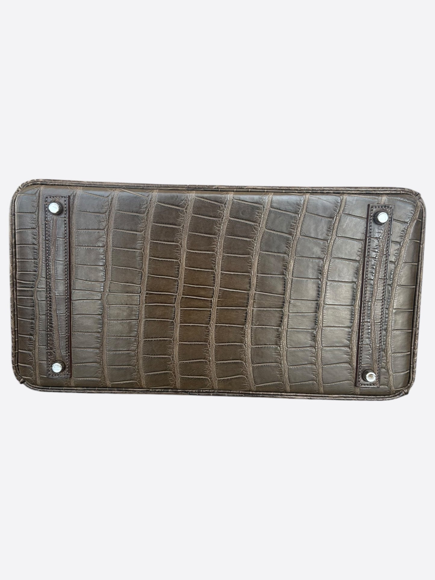 Hermes Elephant Grey Crocodile Birkin 40