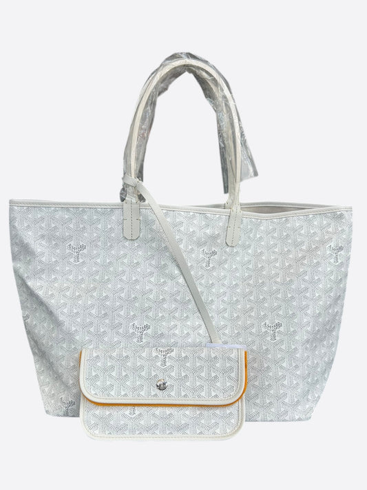 Goyard White St. Louis PM Tote Bag