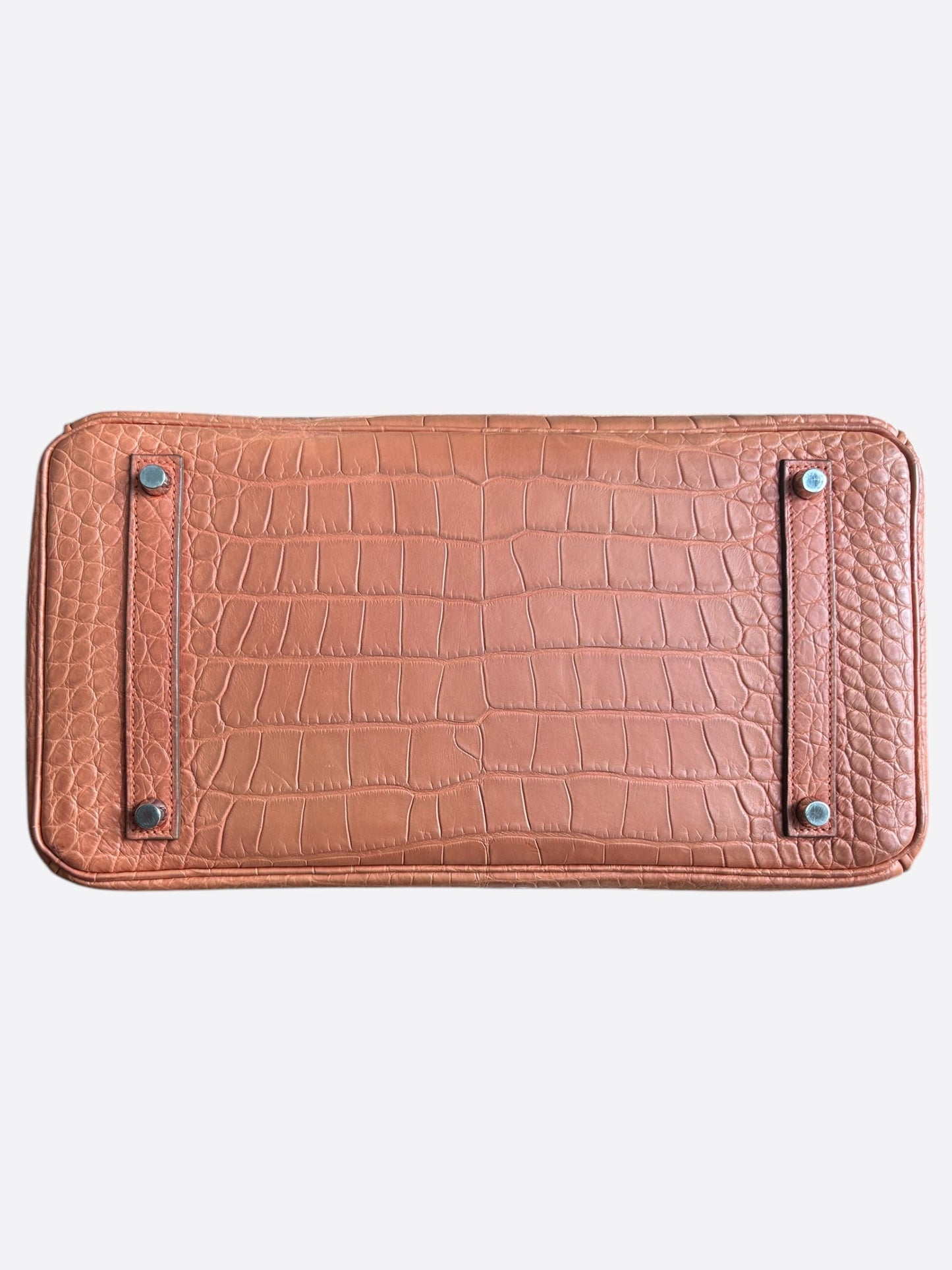 Hermes Orange Crocodile Birkin 35