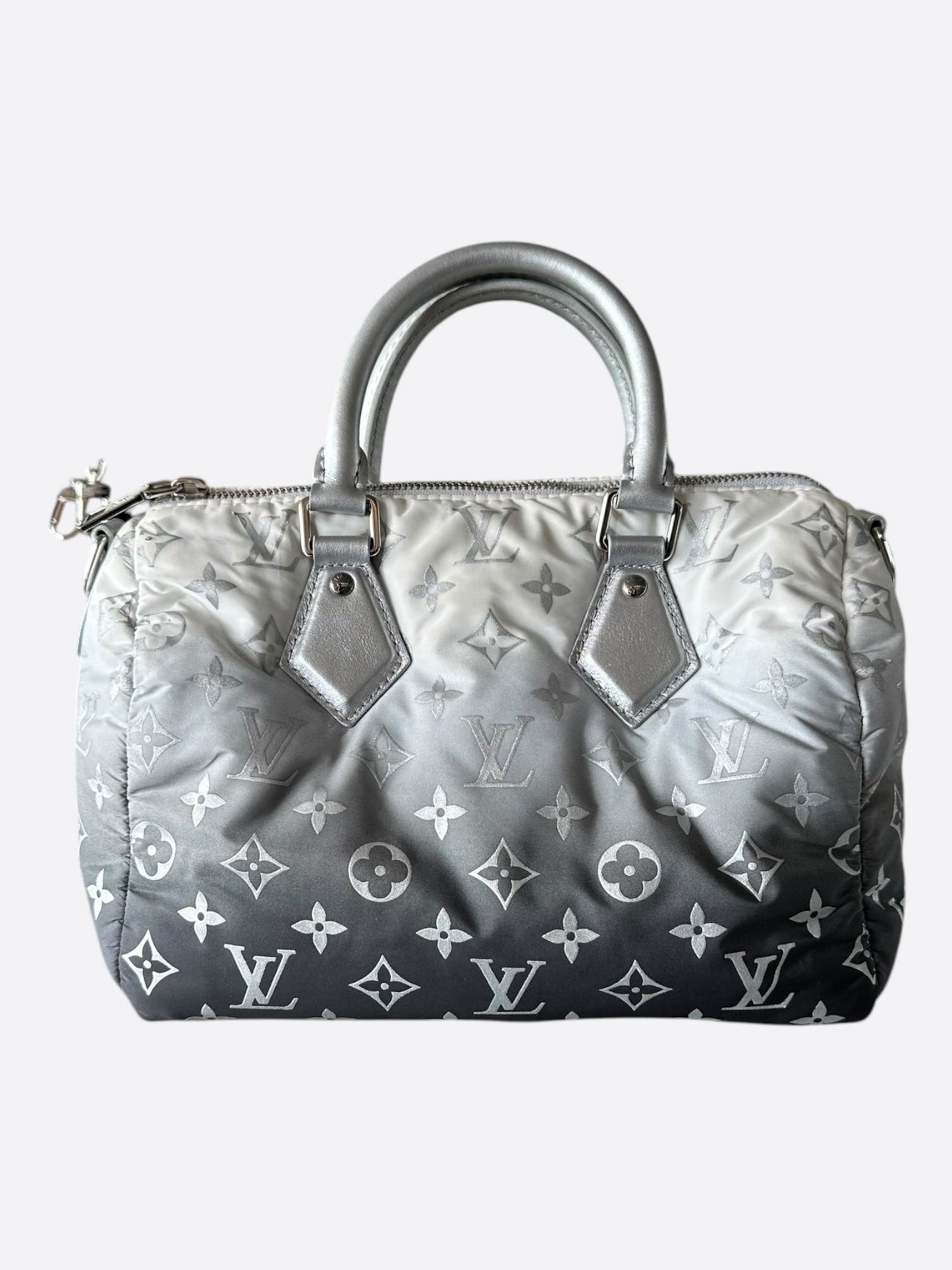 Louis Vuitton Black & White Gradient Monogram Ski Speedy 25