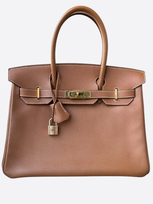 Hermes Gold Epsom Birkin 30