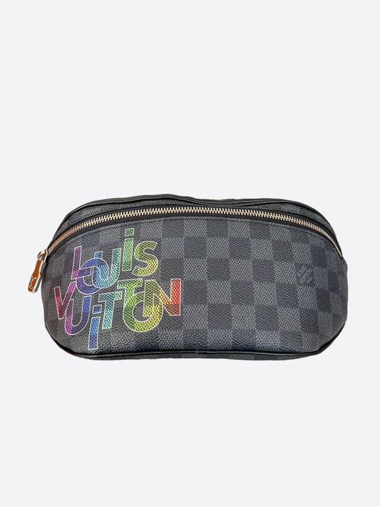 Louis Vuitton Damier Graphite Rainbow Logo Bumbag