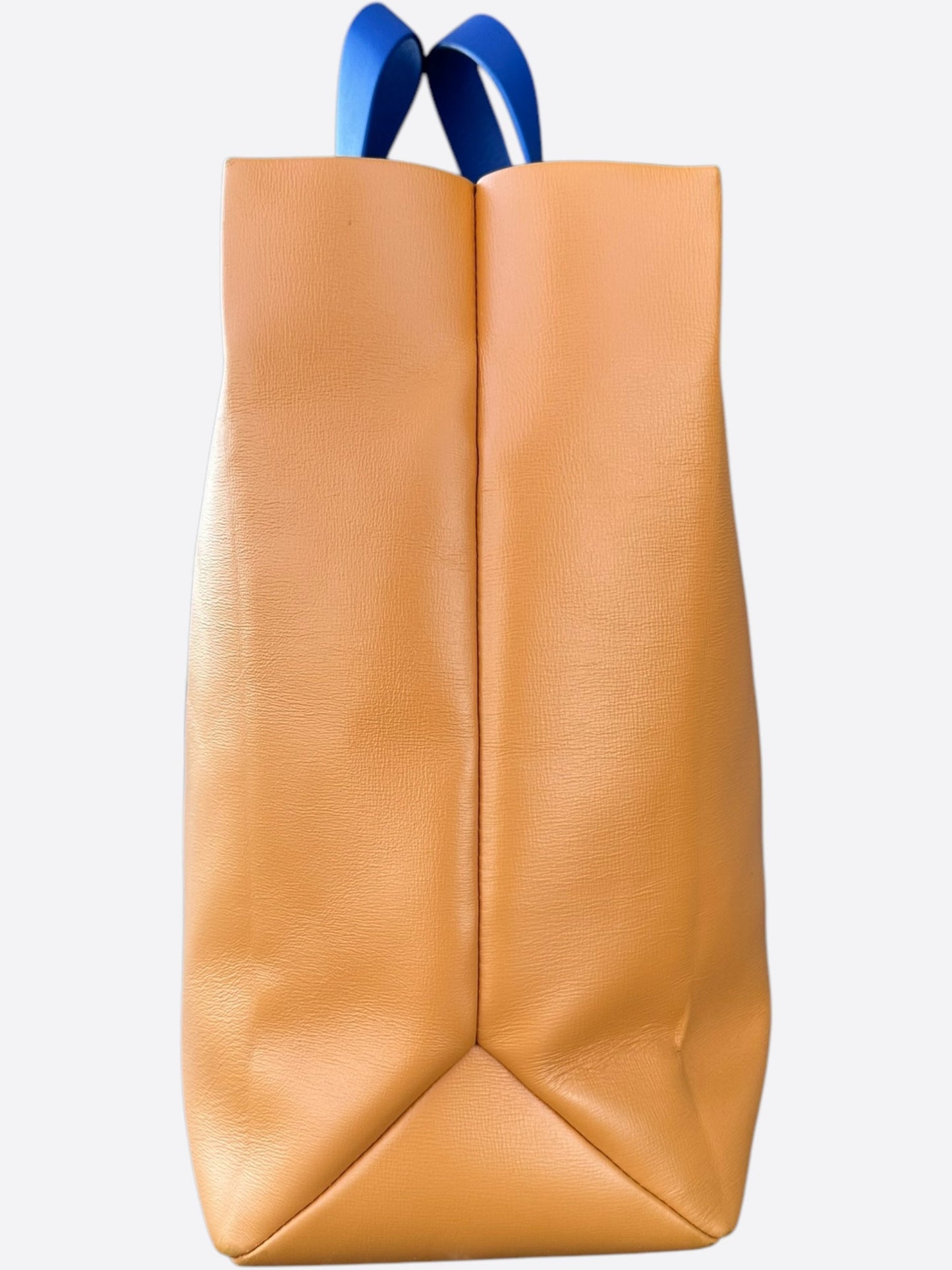 Louis Vuitton Orange Leather Shopper Tote