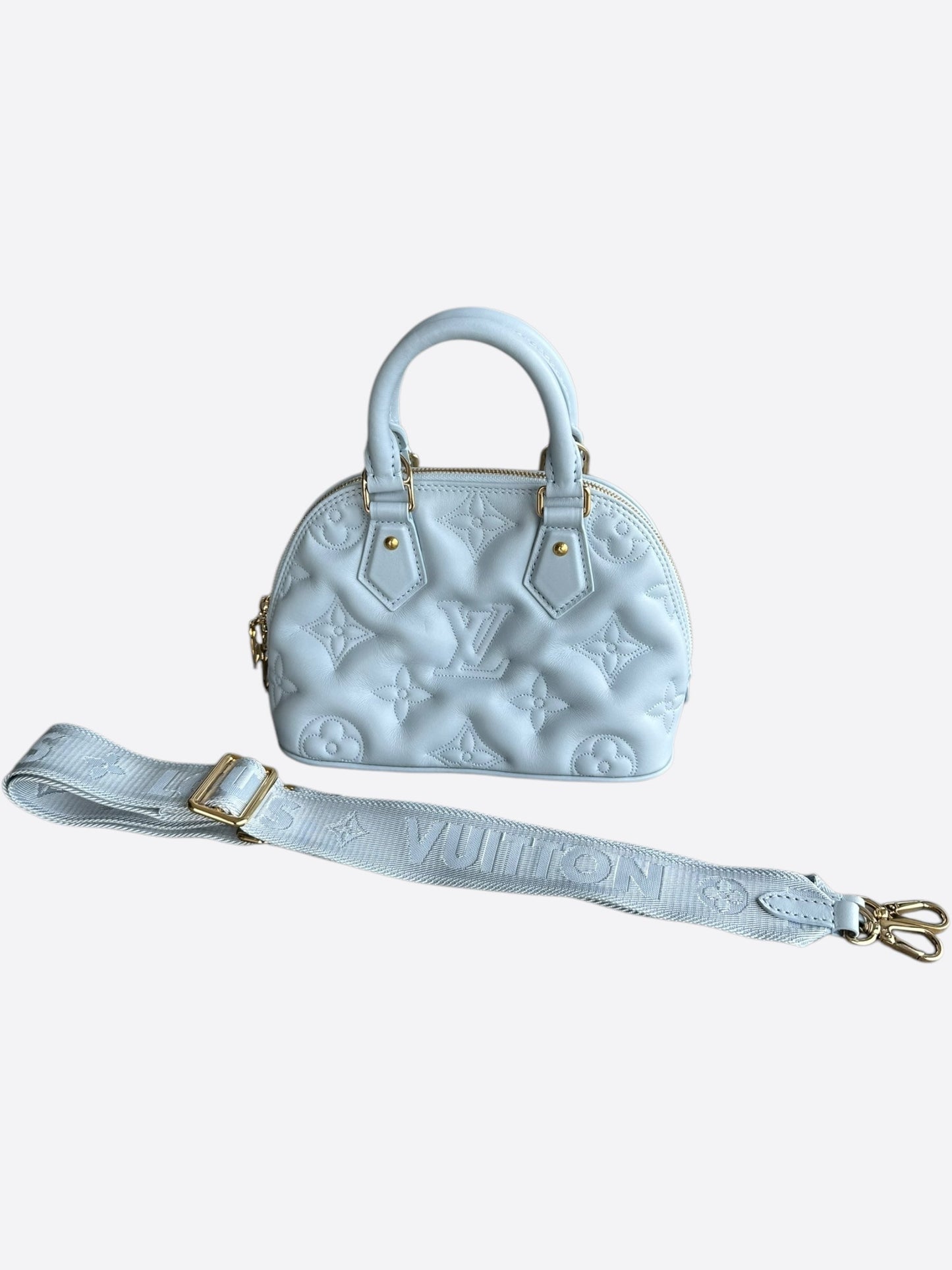 Louis Vuitton Blue Glacier Monogram Alma BB