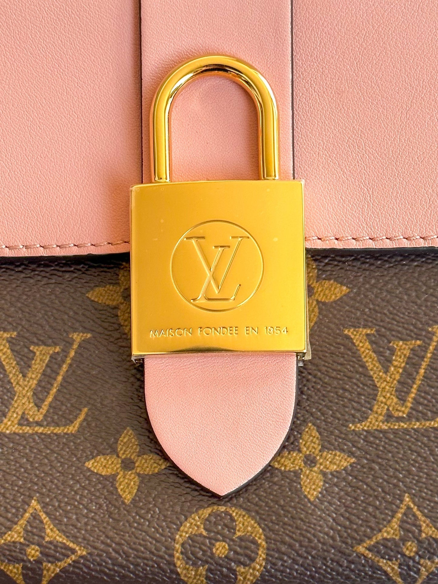 Louis Vuitton Brown & Pink Monogram Locky BB