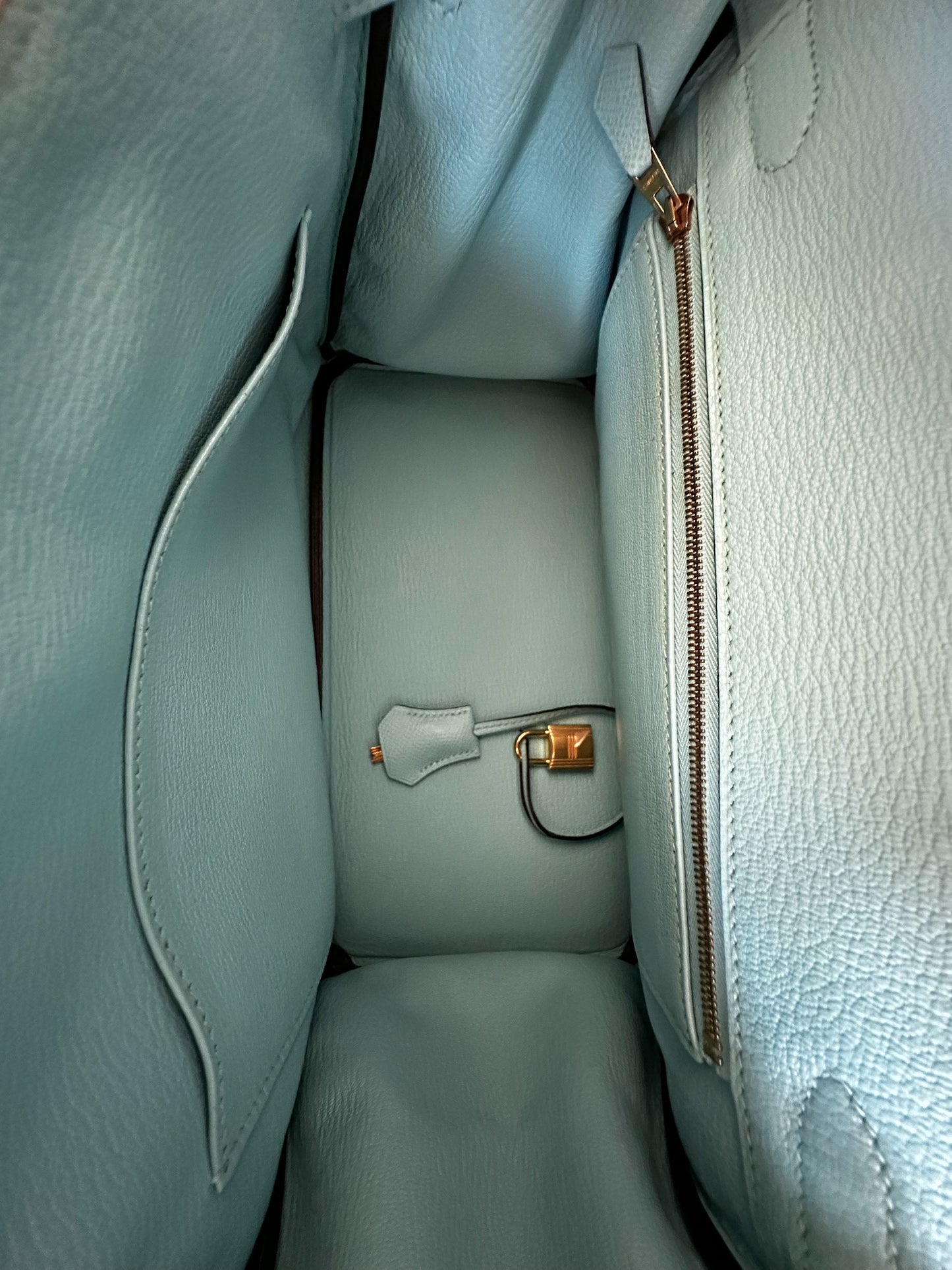 Hermes Light Blue GHW Birkin 30