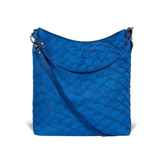 Playa Shoulder Bag - Cobalt Pirarucu