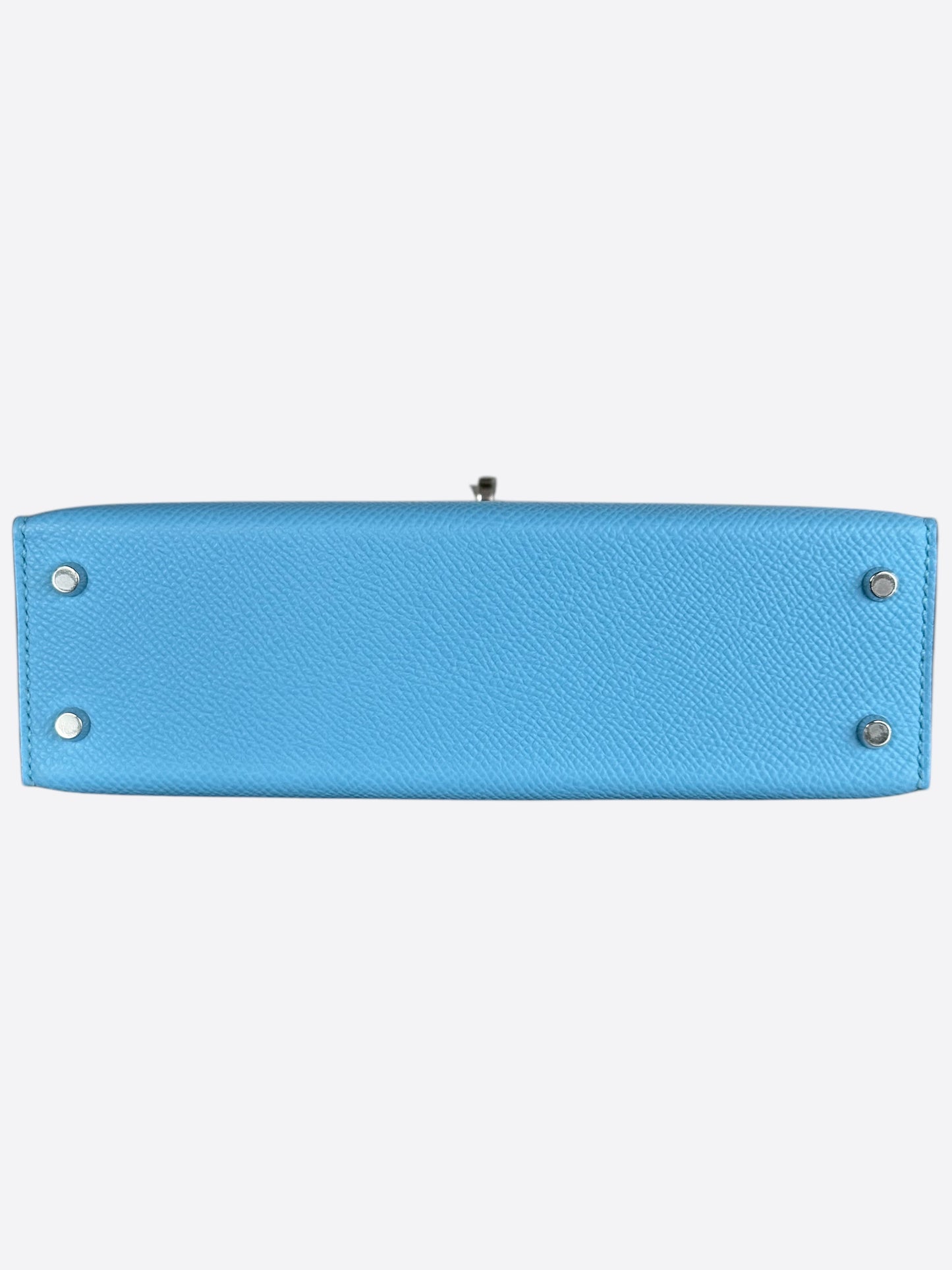 Hermes Blue Celeste Epsom Mini Kelly