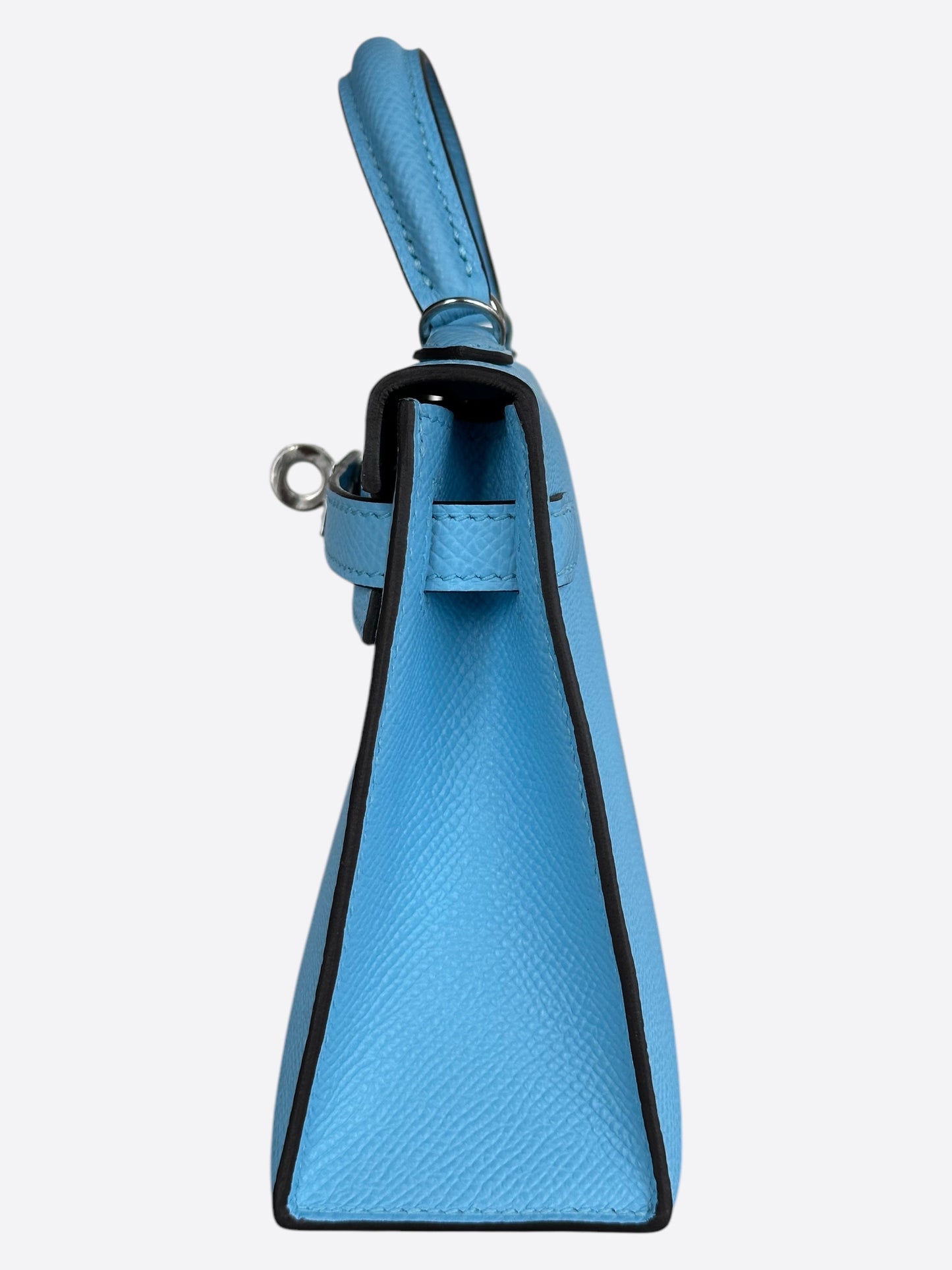 Hermes Blue Celeste Epsom Mini Kelly