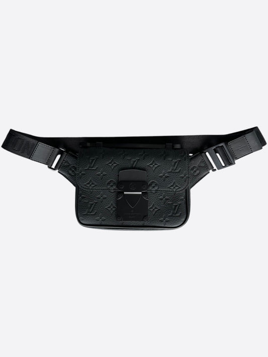 Louis Vuitton Black Taurillon Monogram S-Lock Sling Bag