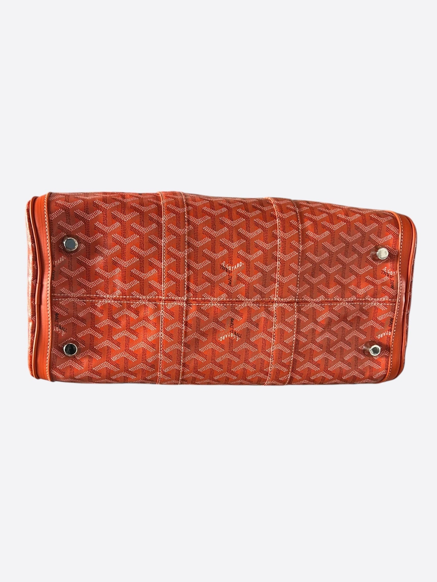 Goyard Orange Croisiere 40 Duffel Bag