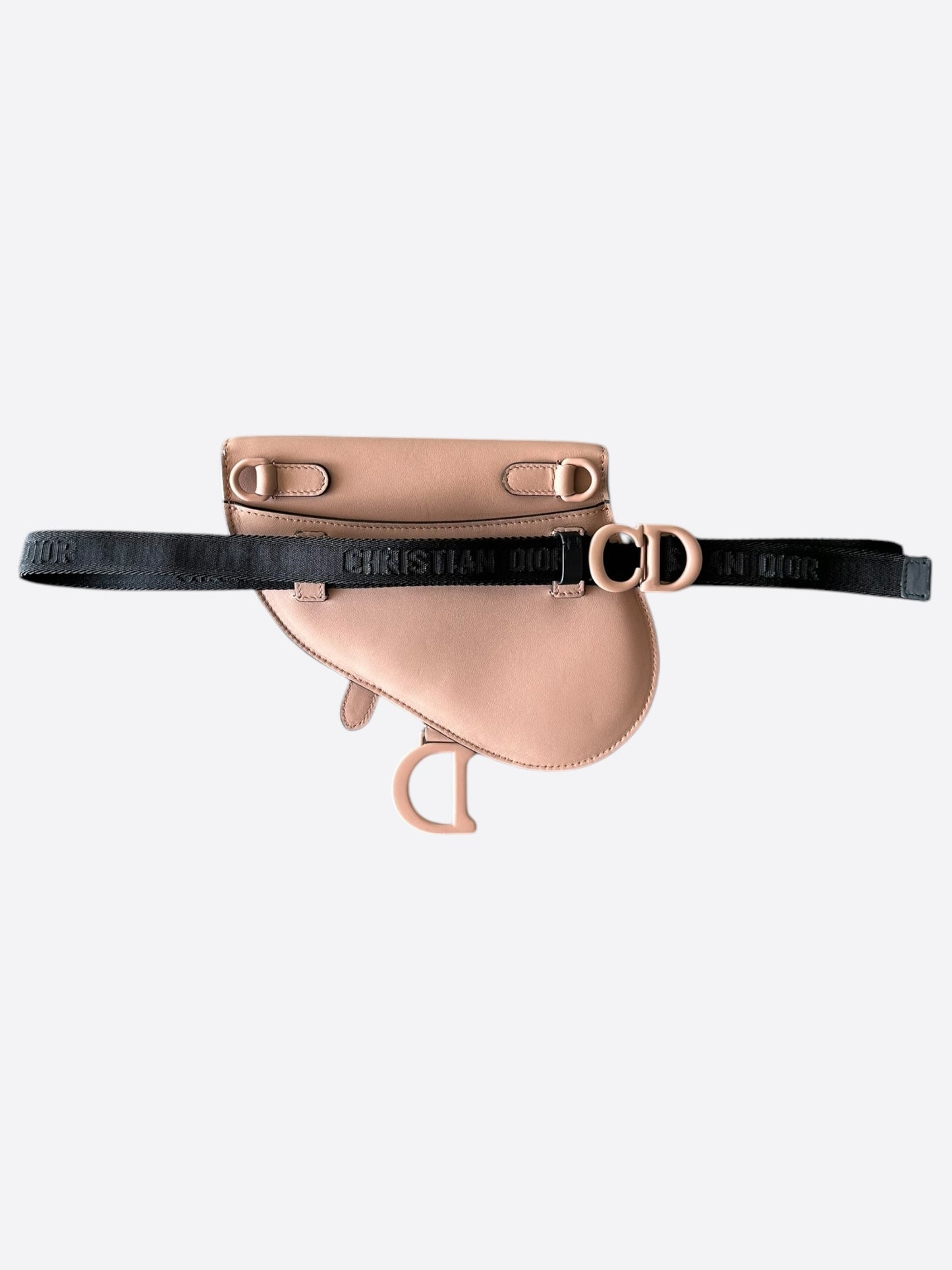 Dior Beige Leather Mini Saddle Bumbag