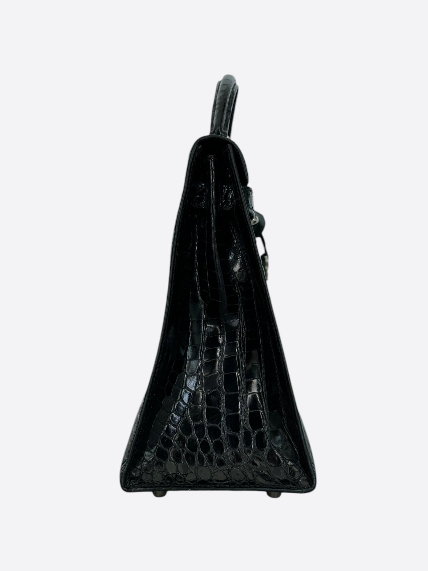 Hermes Black Prosporus Crocodile Kelly 32