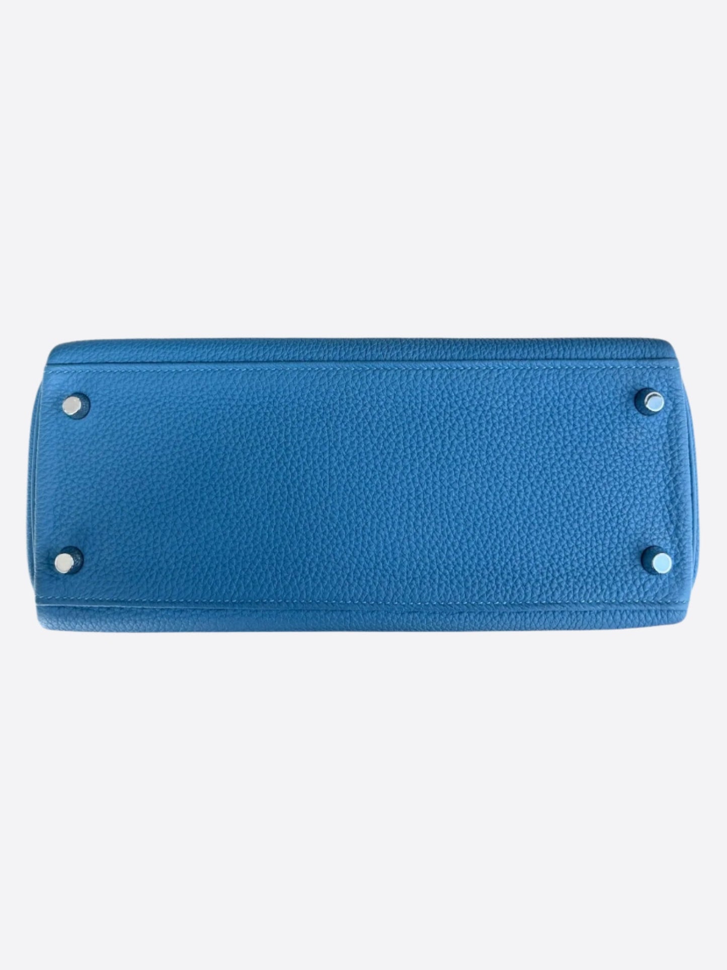 Hermes Blue Azure Togo Kelly 28