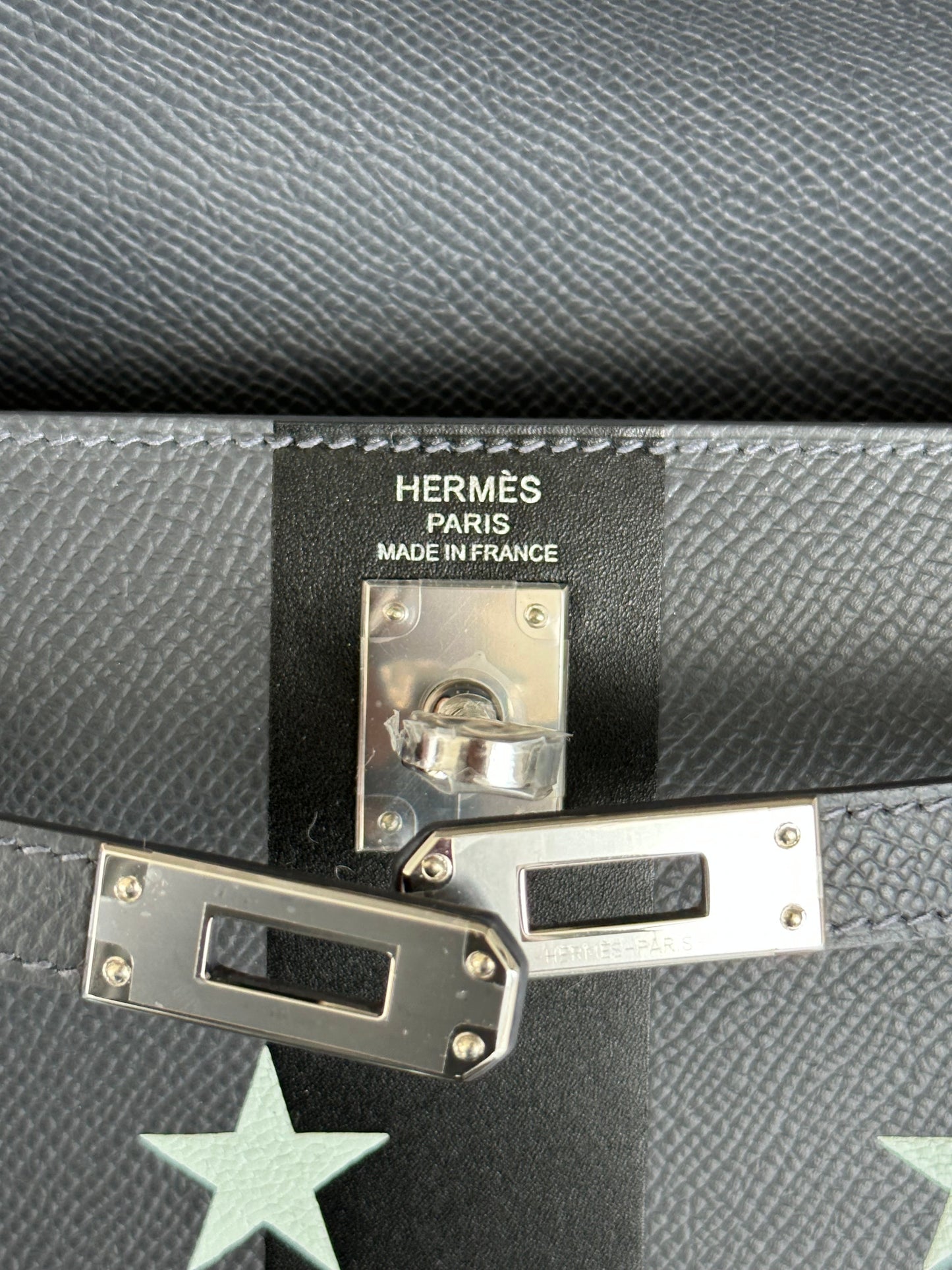 Hermes Black & White Stars Kelly 25