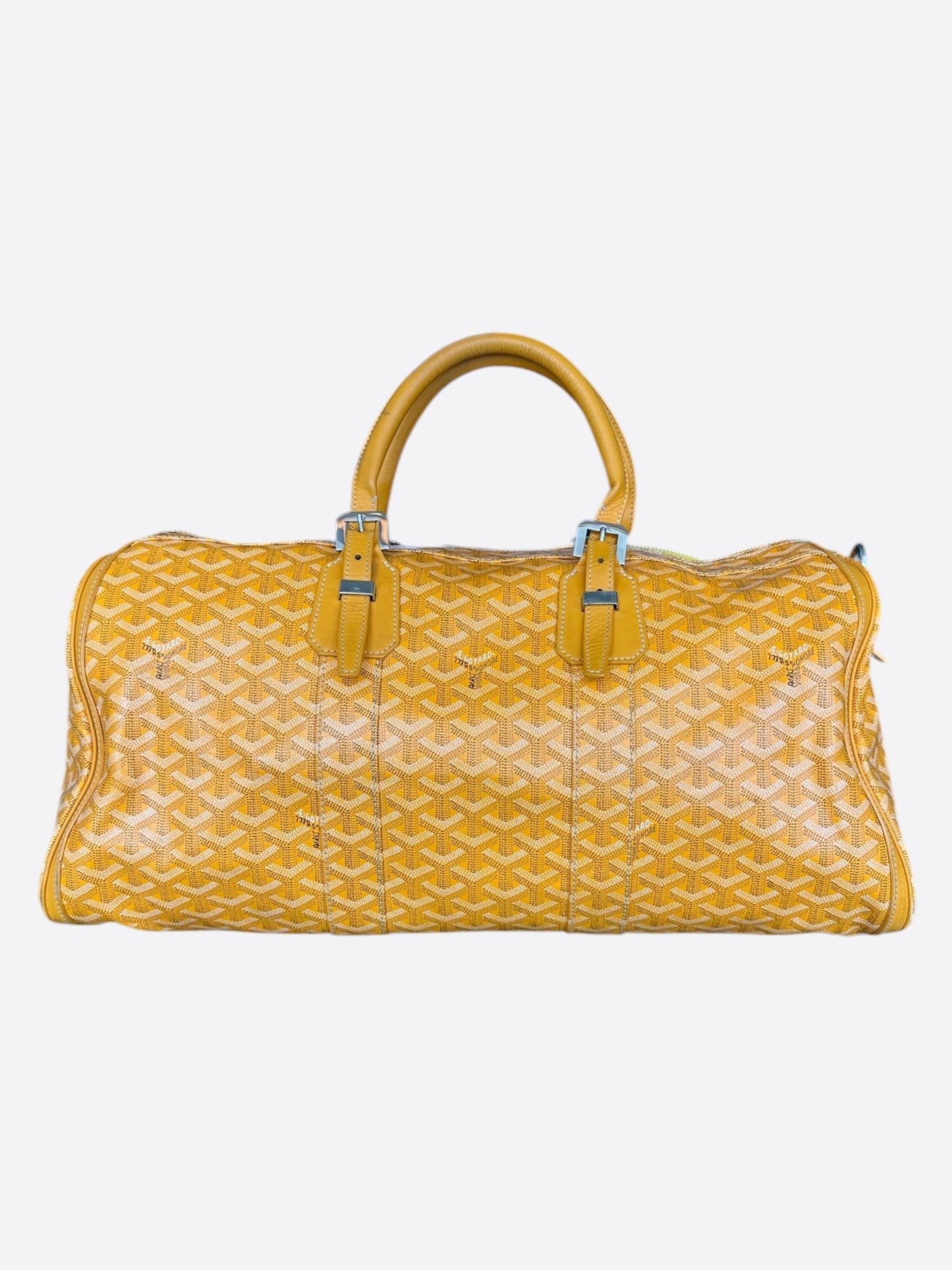 Goyard Yellow Croisiere 40 Duffel Bag
