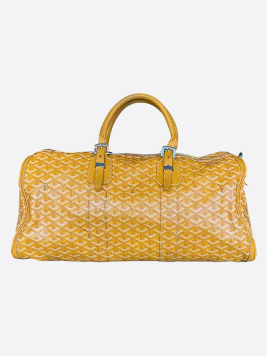 Goyard Yellow Croisiere 40 Duffel Bag