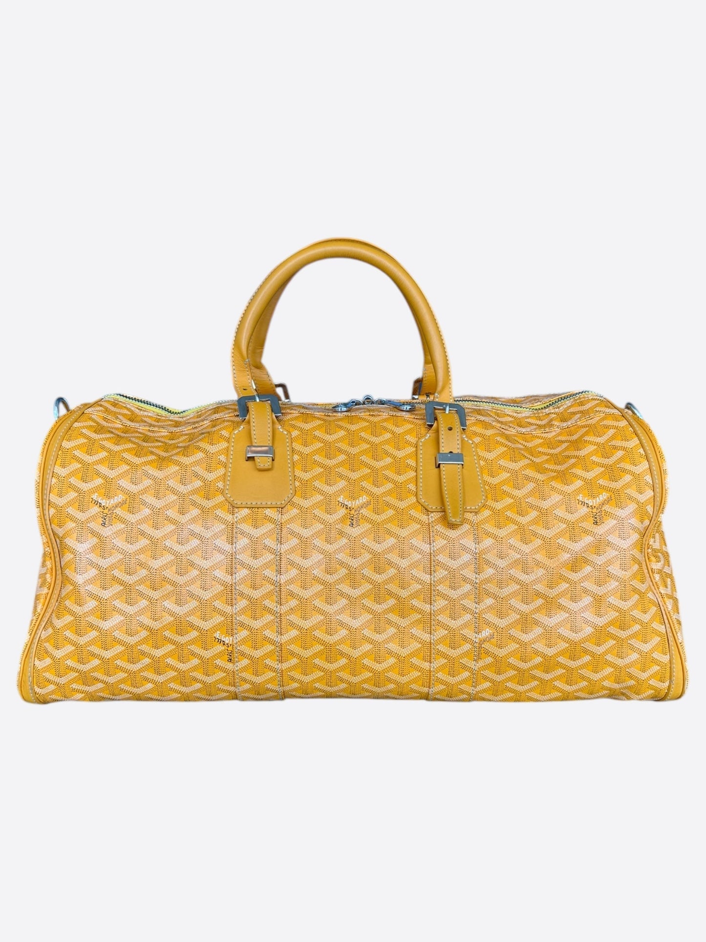 Goyard Yellow Croisiere 40 Duffel Bag