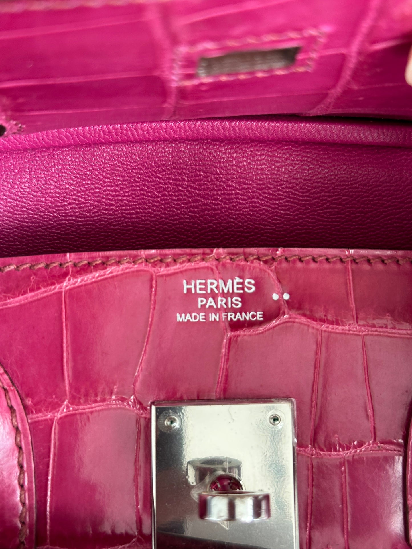 Hermes Pink Crocodile Birkin 30