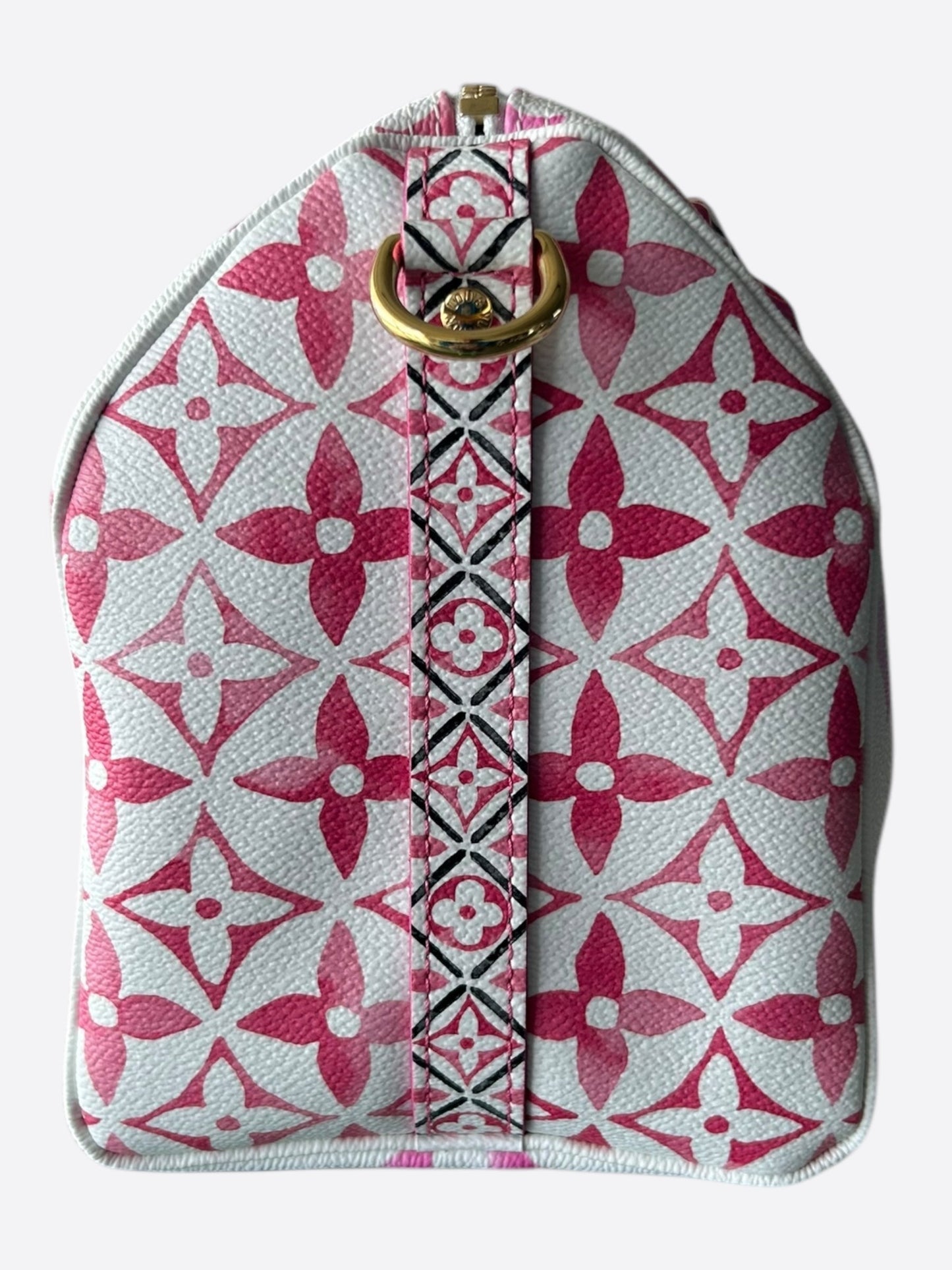 Louis Vuitton White & Pink Escale By The Pool Monogram Speedy 25