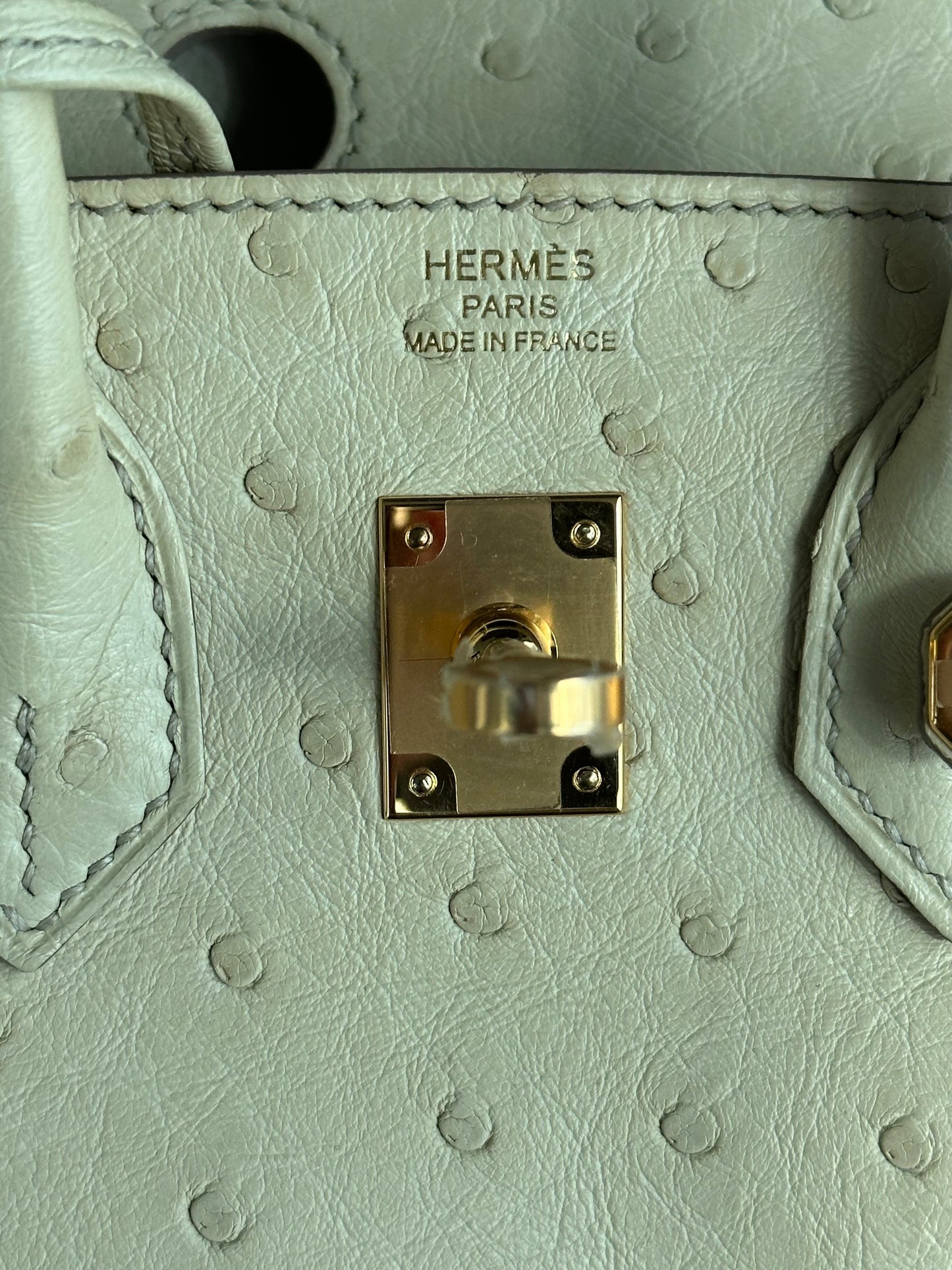 Hermes Beton Ostrich Birkin 25