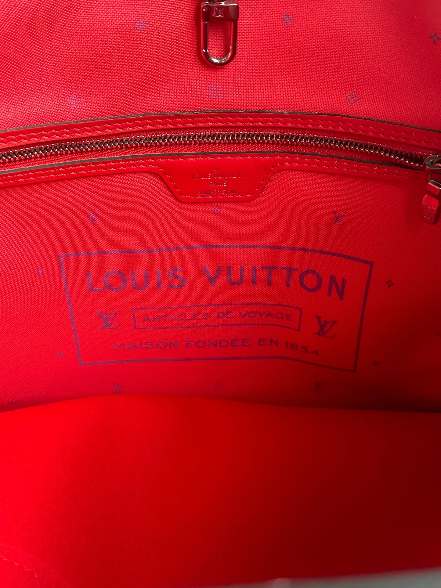 Louis Vuitton Pink & Red Escale Monogram Neverfull MM