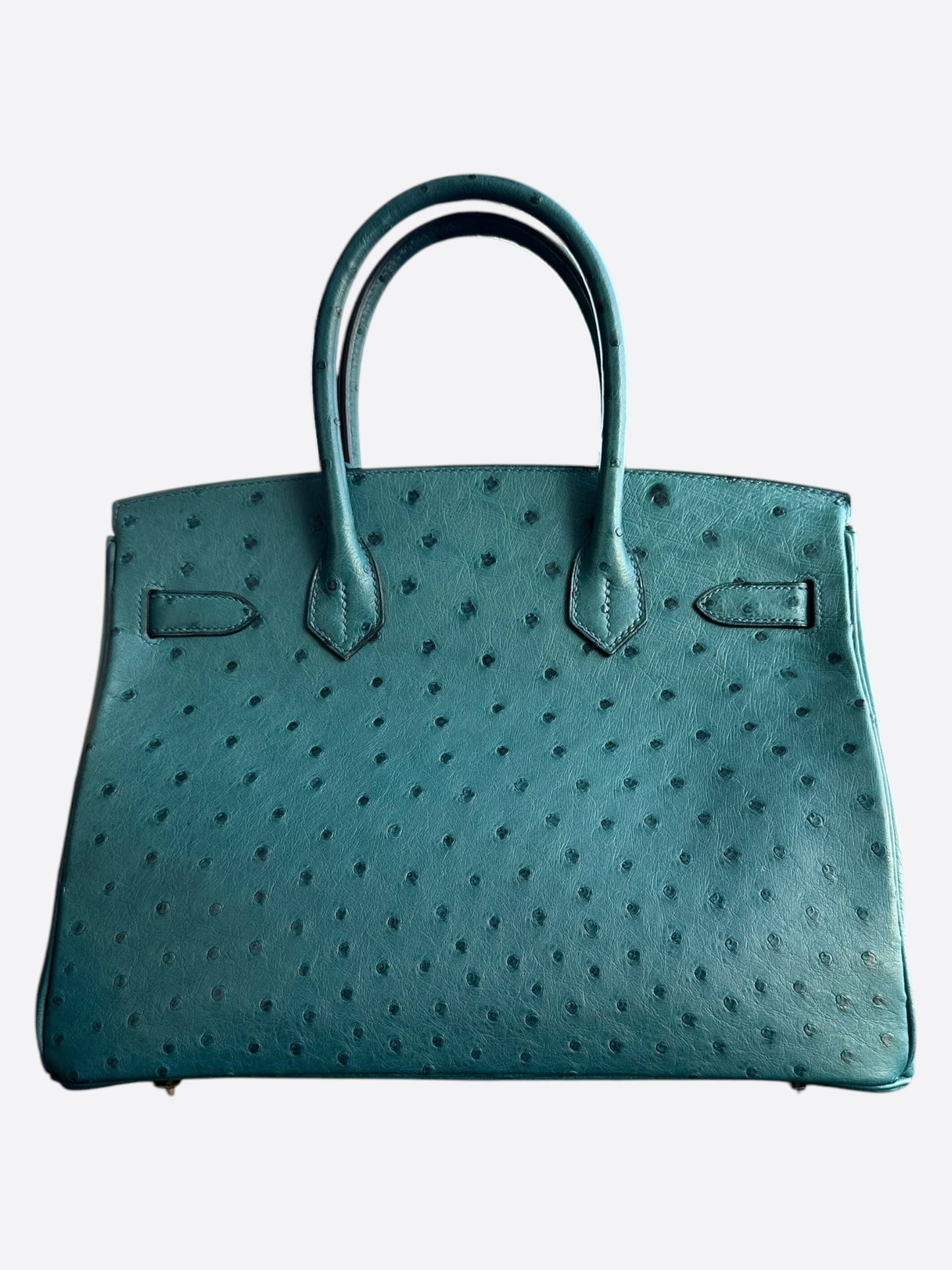 Hermes Blue Ostrich Birkin 30