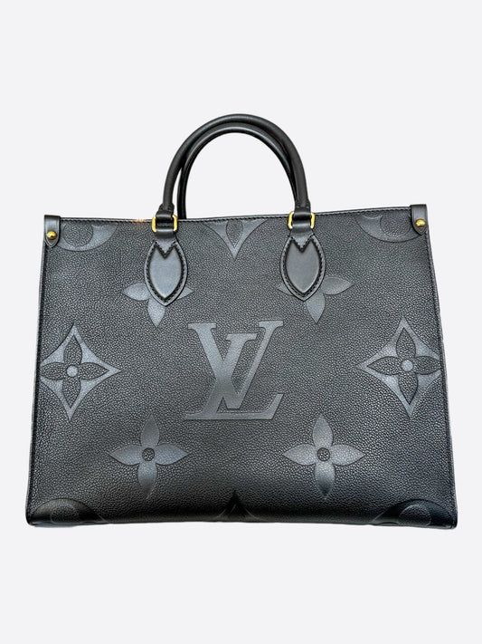 Louis Vuitton Black Monogram Empreinte OnTheGo MM