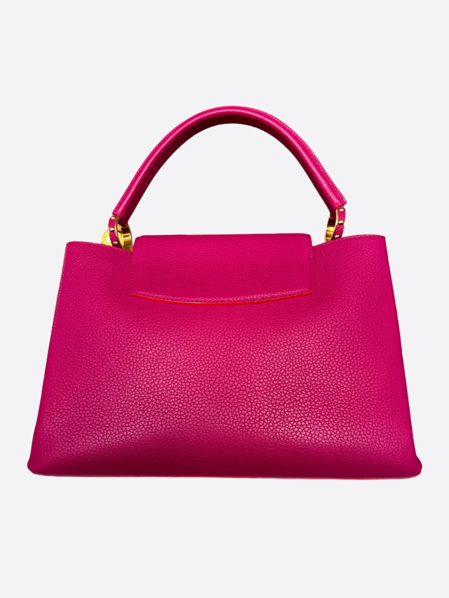Louis Vuitton Pink Taurillon Capucines MM