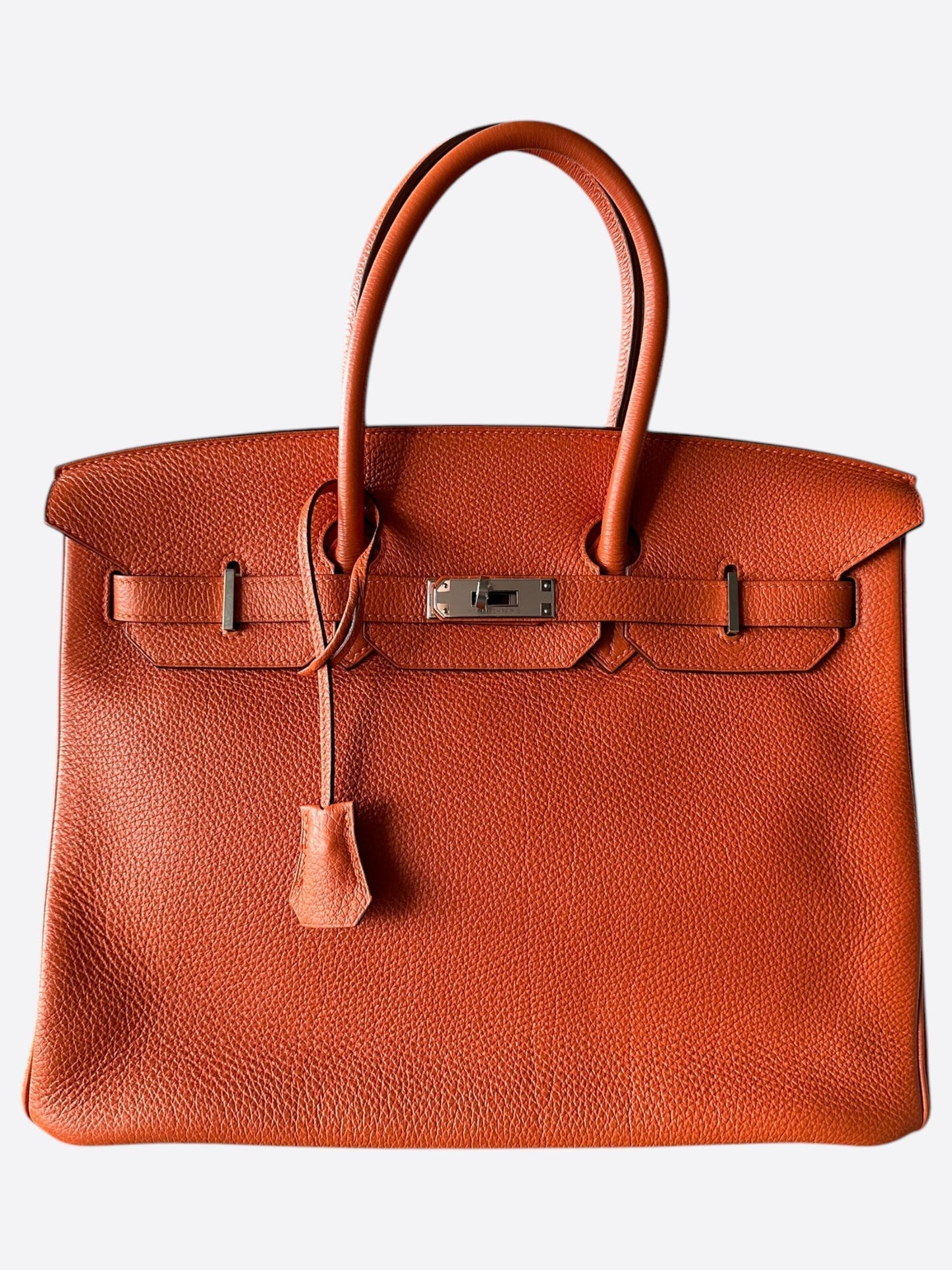 Hermes Orange Togo Birkin 30