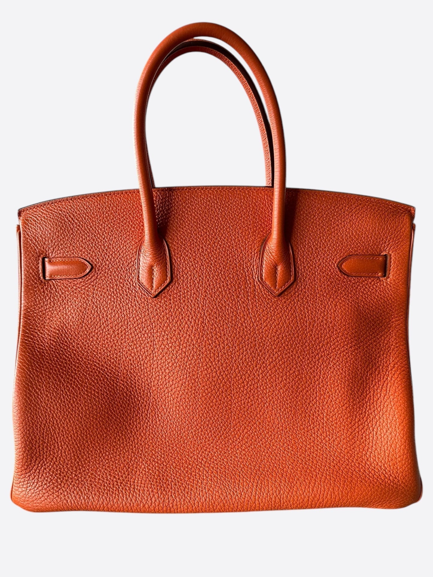Hermes Orange Togo Birkin 30