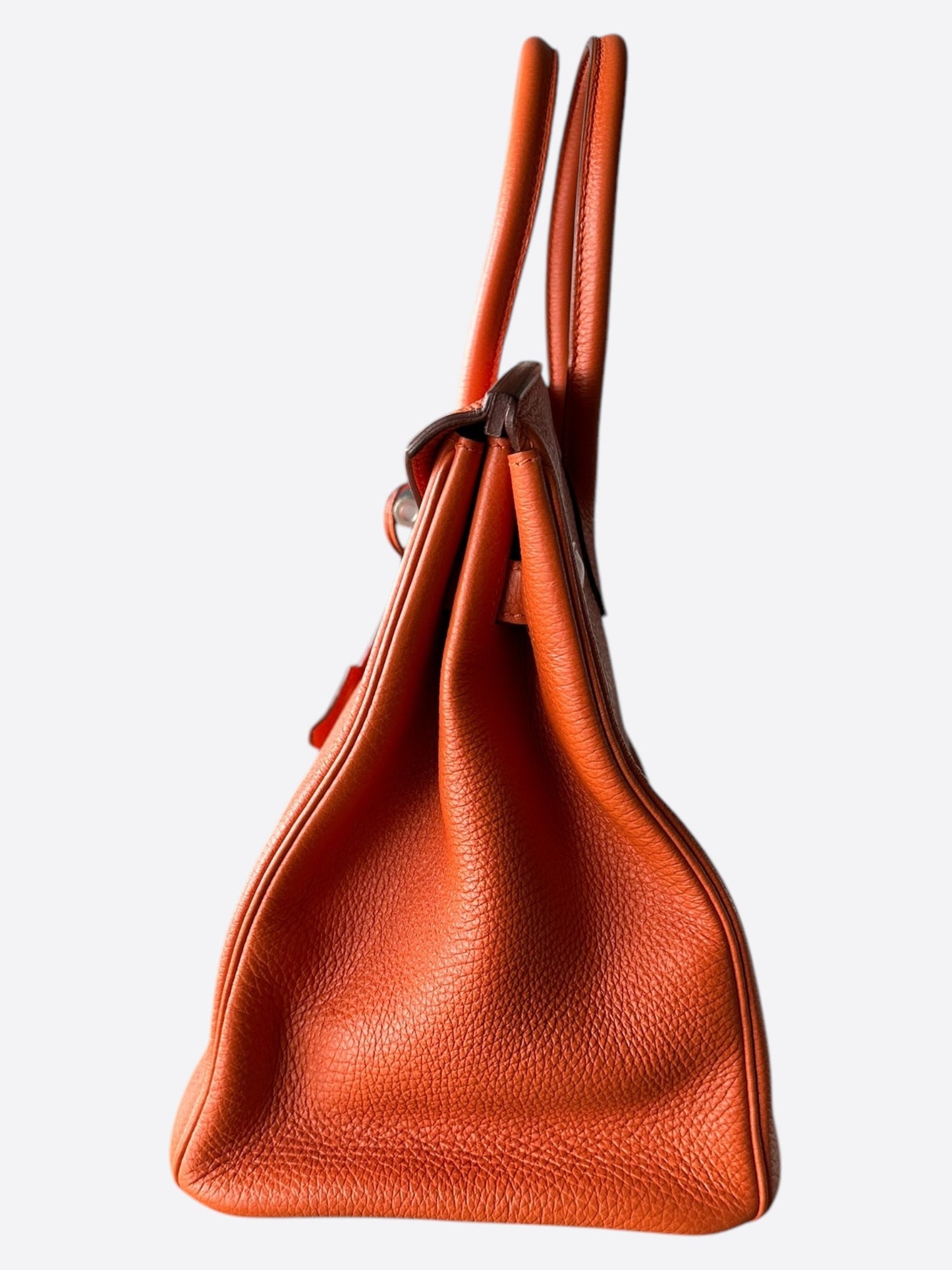 Hermes Orange Togo Birkin 30