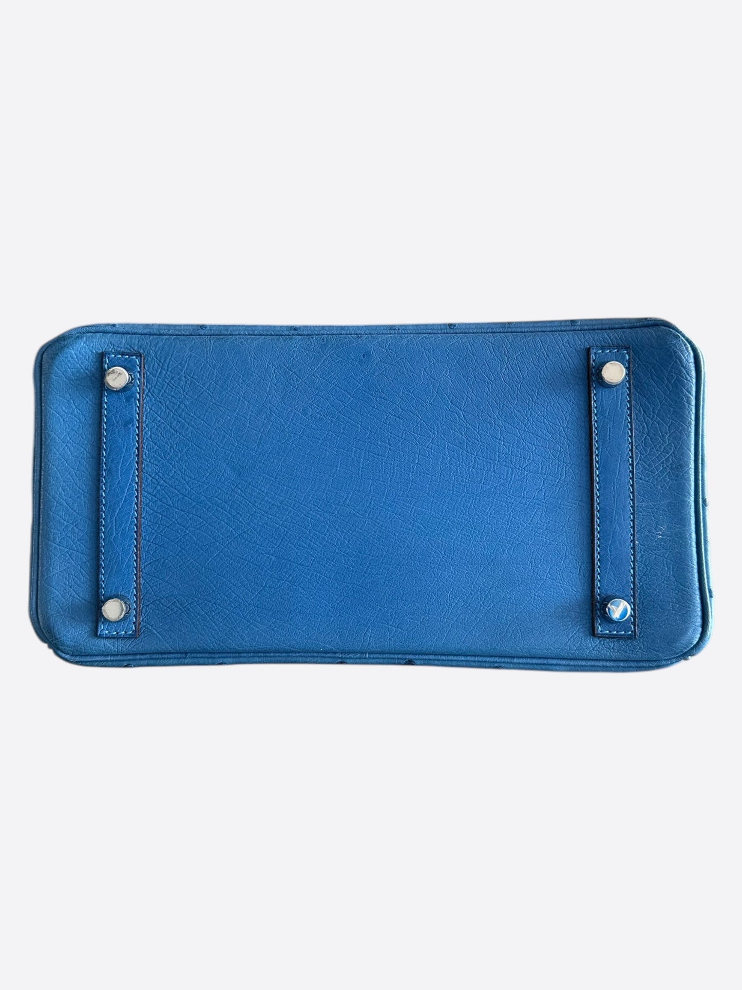 Hermes Blue Ostrich Birkin 30