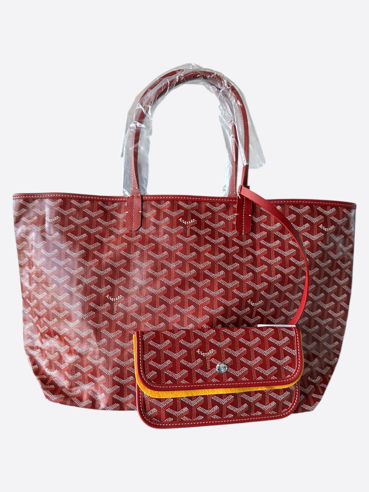 Goyard Red St. Louis Tote Bag