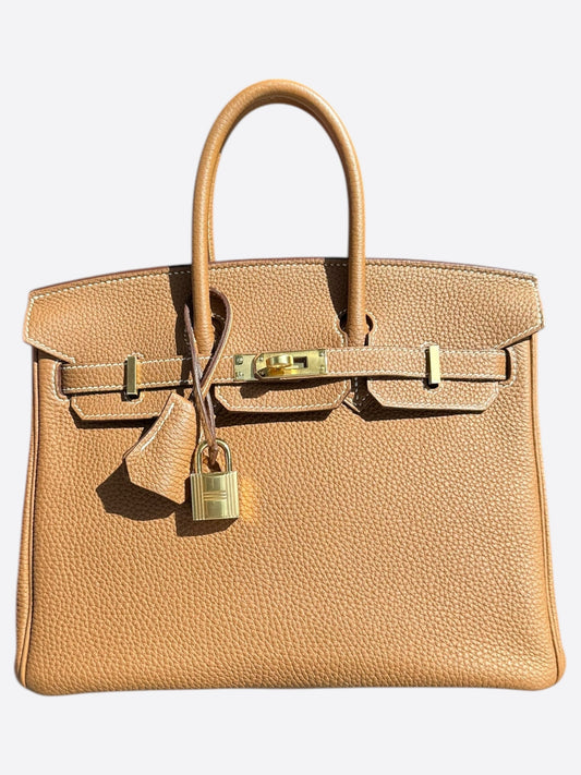 Hermes Gold Togo Birkin 25