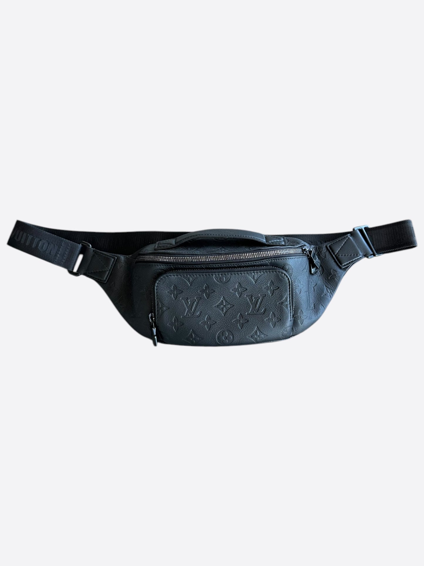 Louis Vuitton Black Shadow Monogram Rush Bumbag